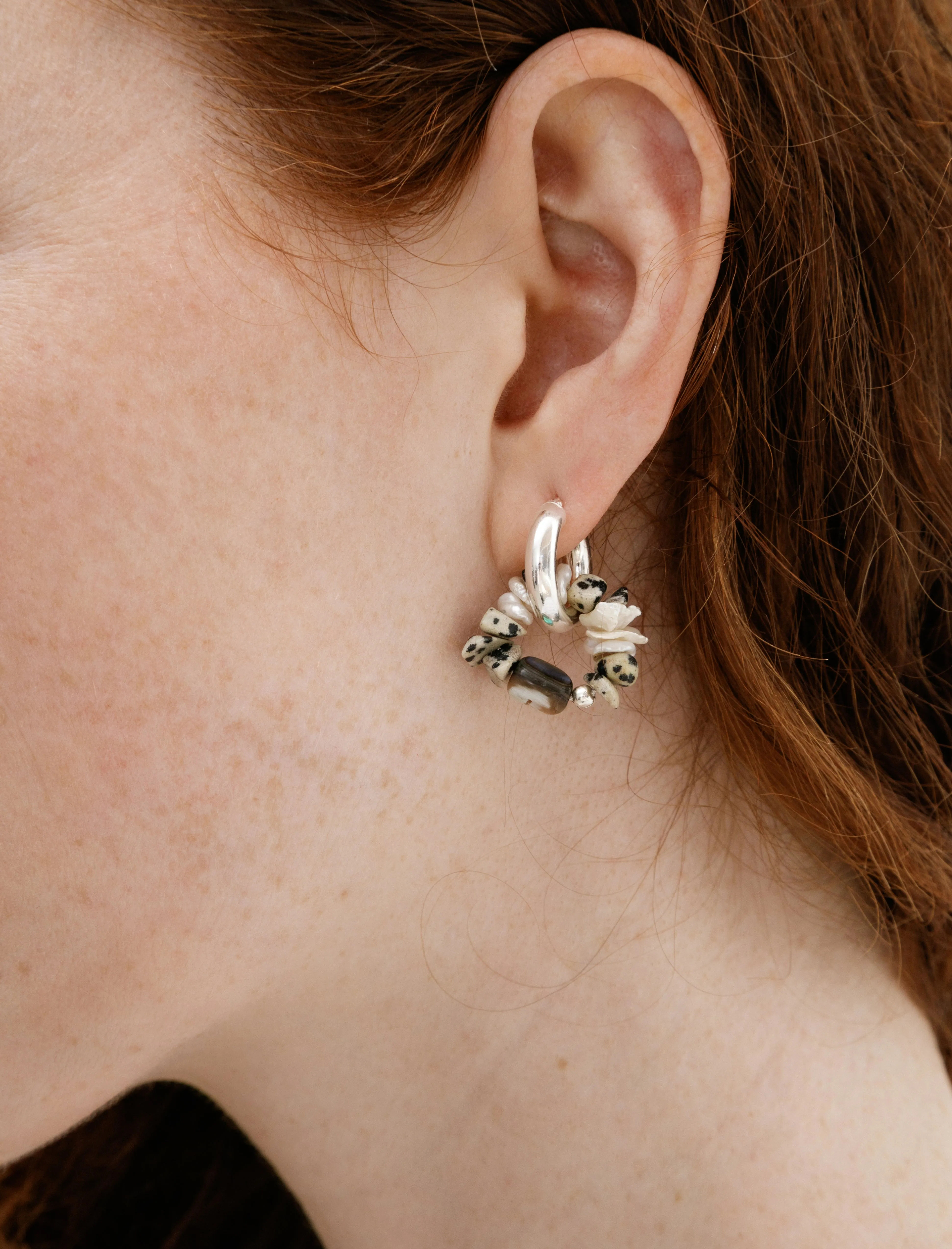Che Bomba Earring Abalone Hoop sold by SHOP NEIGHBOR product image thumbnail 2