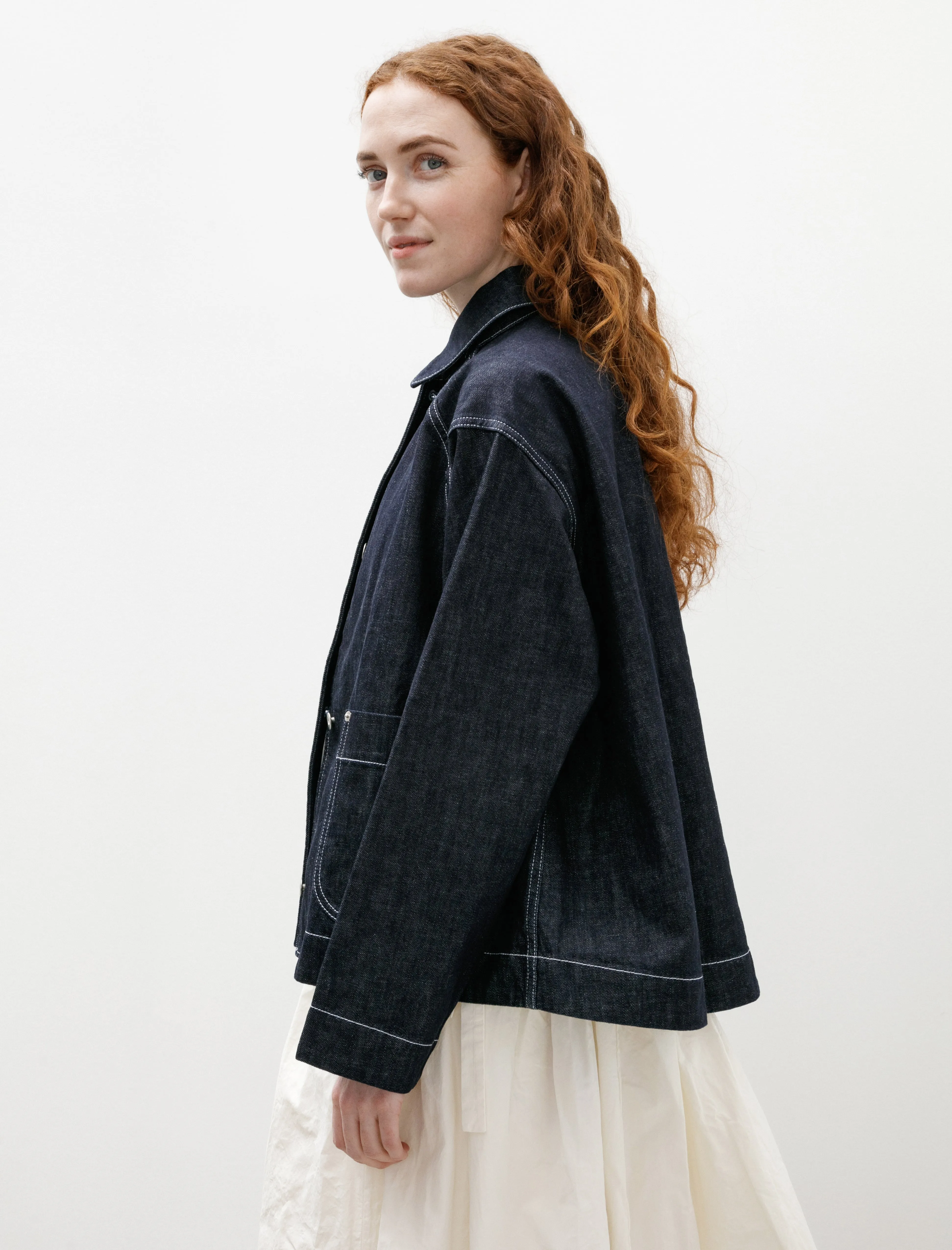 Drays Travail Denim Jacket Indigo sold by SHOP NEIGHBOR product image thumbnail 3