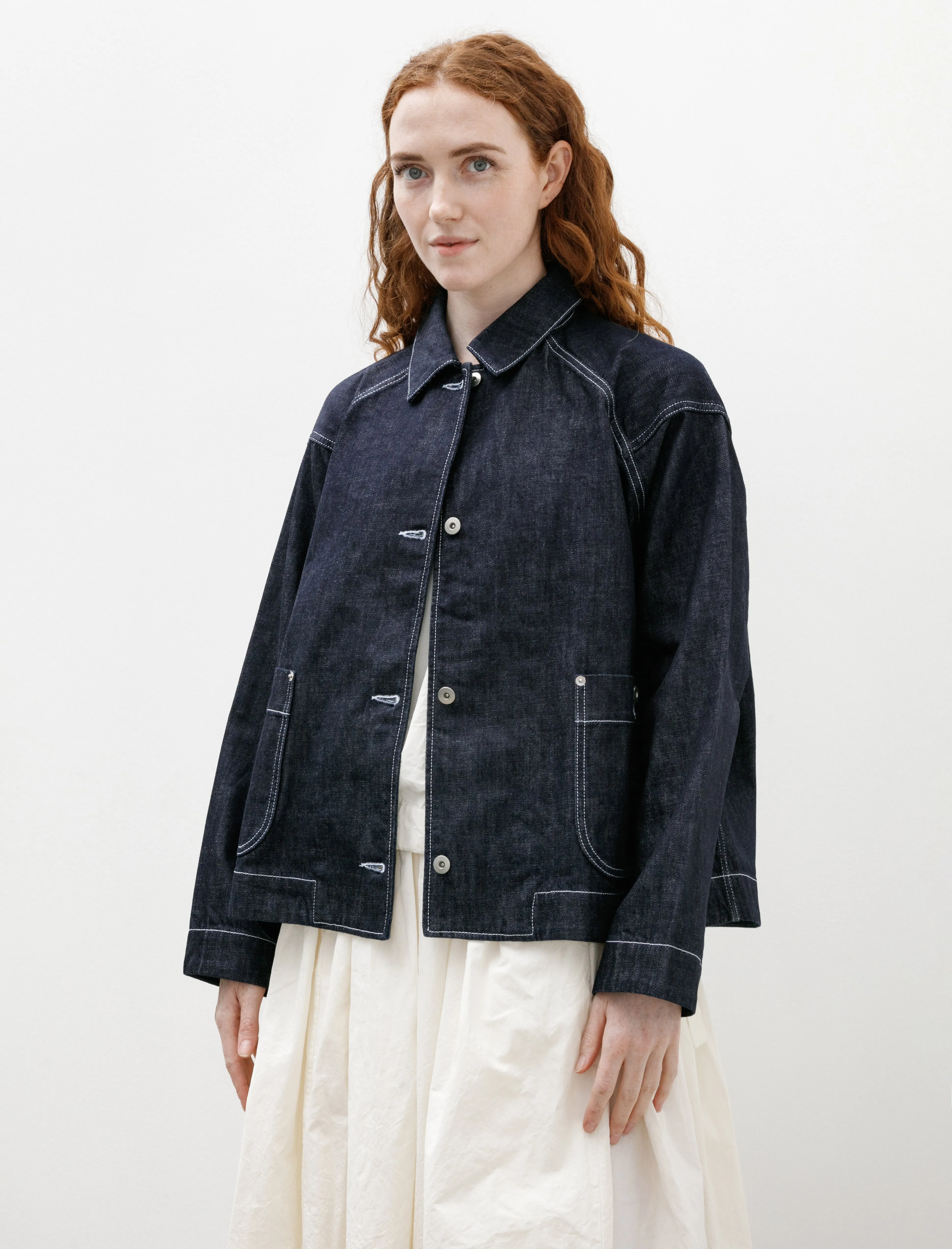 Drays Travail Denim Jacket Indigo sold by SHOP NEIGHBOR