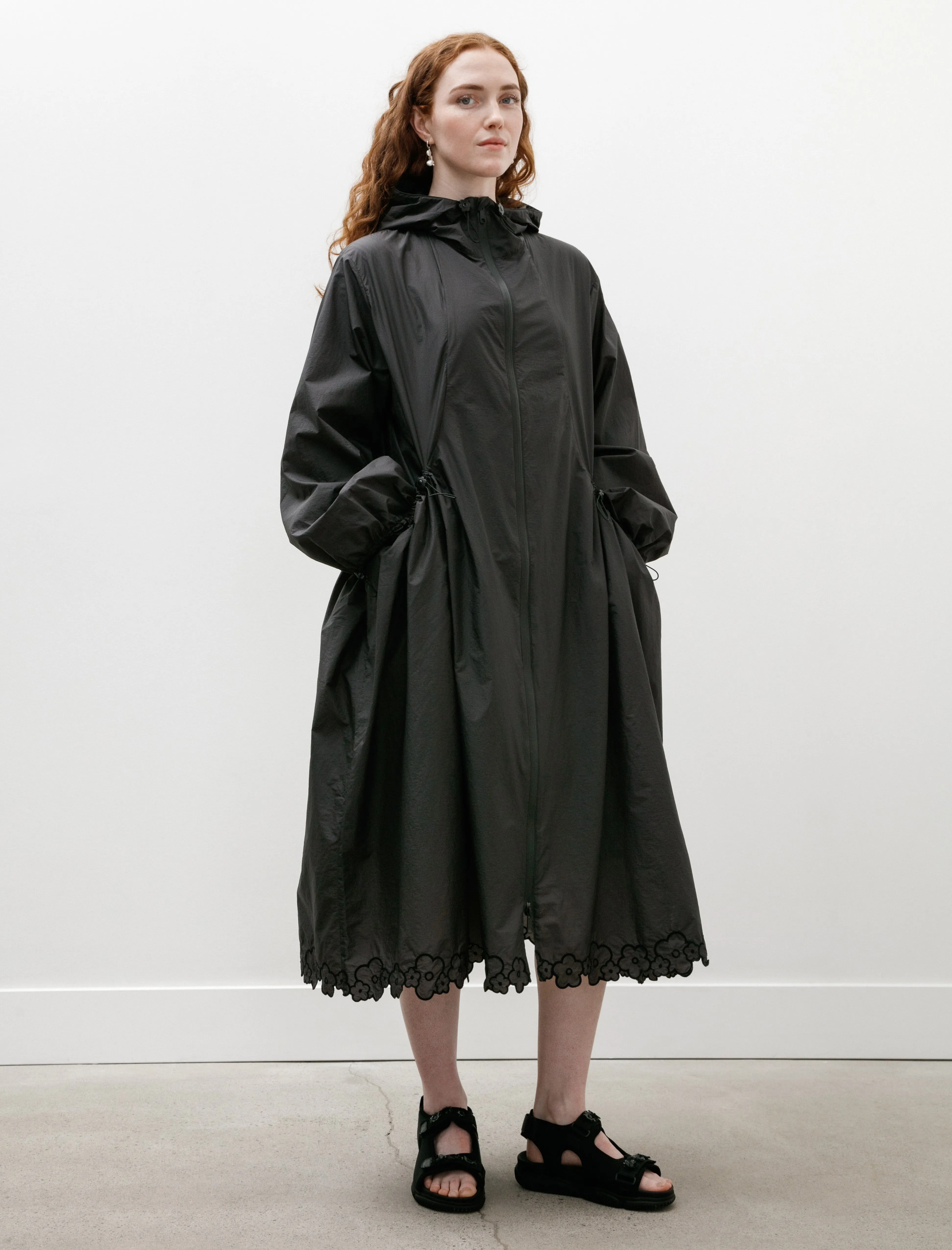 Amos Coat Embroidered Ripstop Black sold by SHOP NEIGHBOR