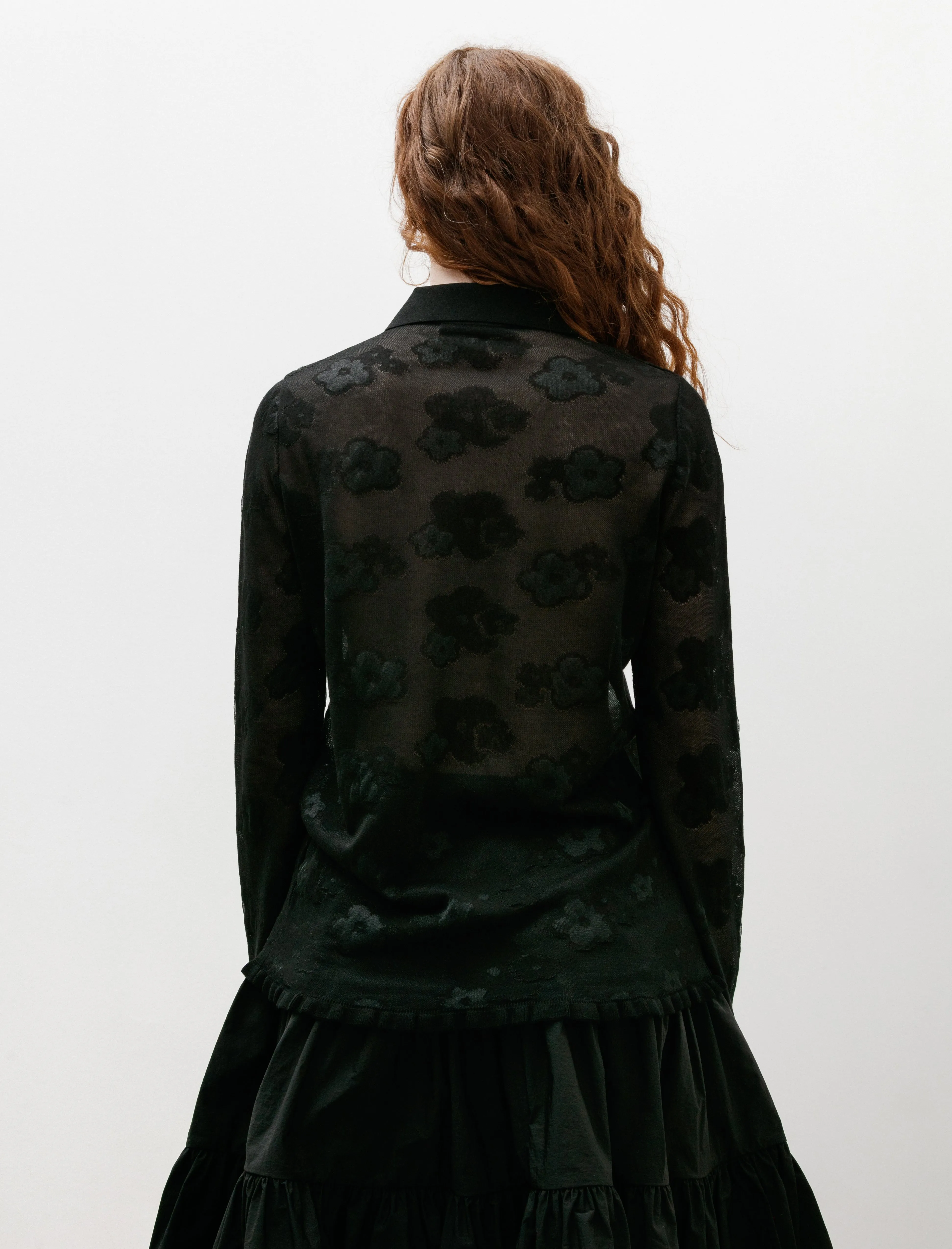 Petra Cardigan Jacquard Knit Black sold by SHOP NEIGHBOR product image thumbnail 4