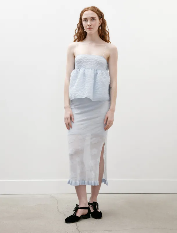 Pegonia Skirt Jacquard Knit Light Blue sold by SHOP NEIGHBOR