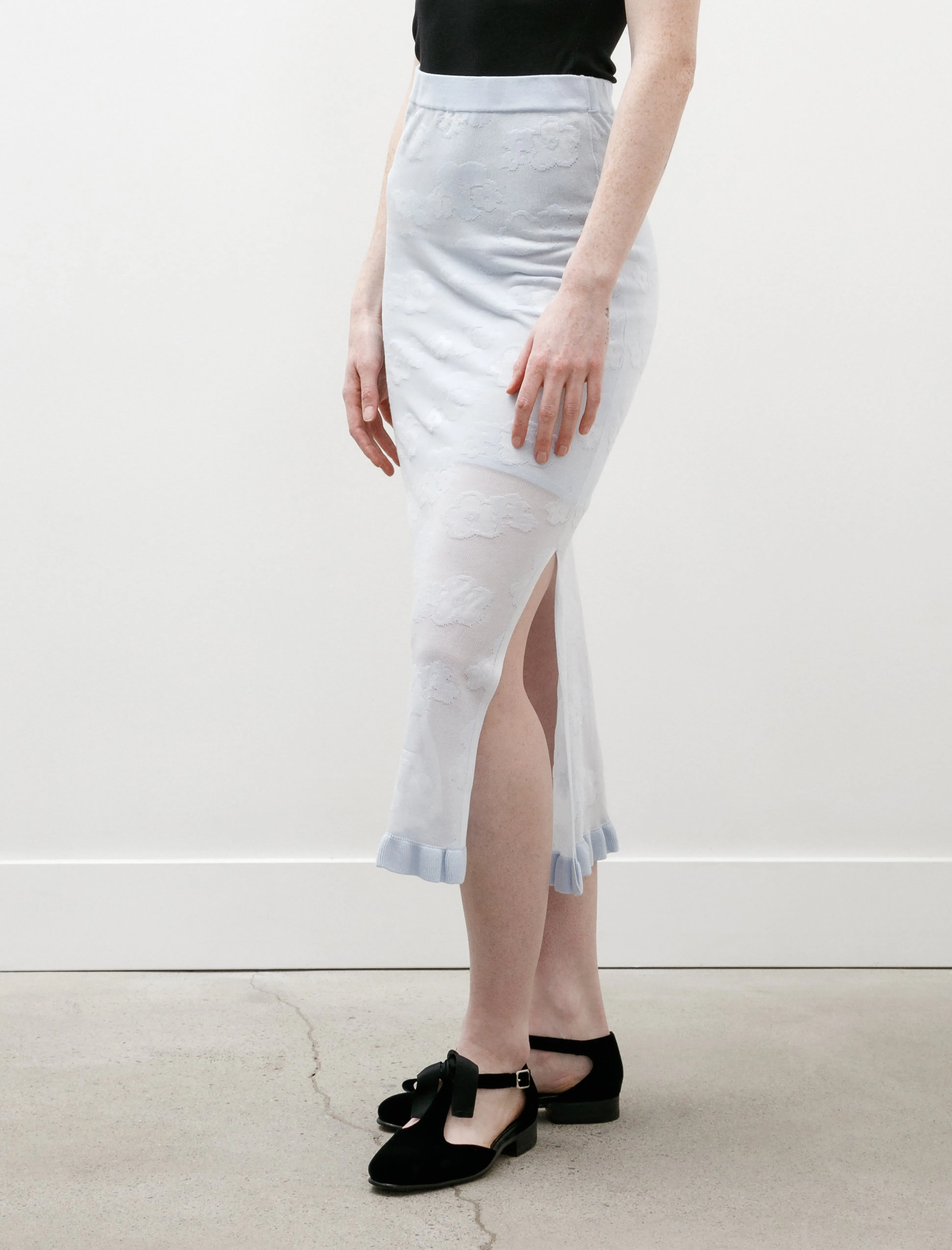 Pegonia Skirt Jacquard Knit Light Blue sold by SHOP NEIGHBOR product image thumbnail 5