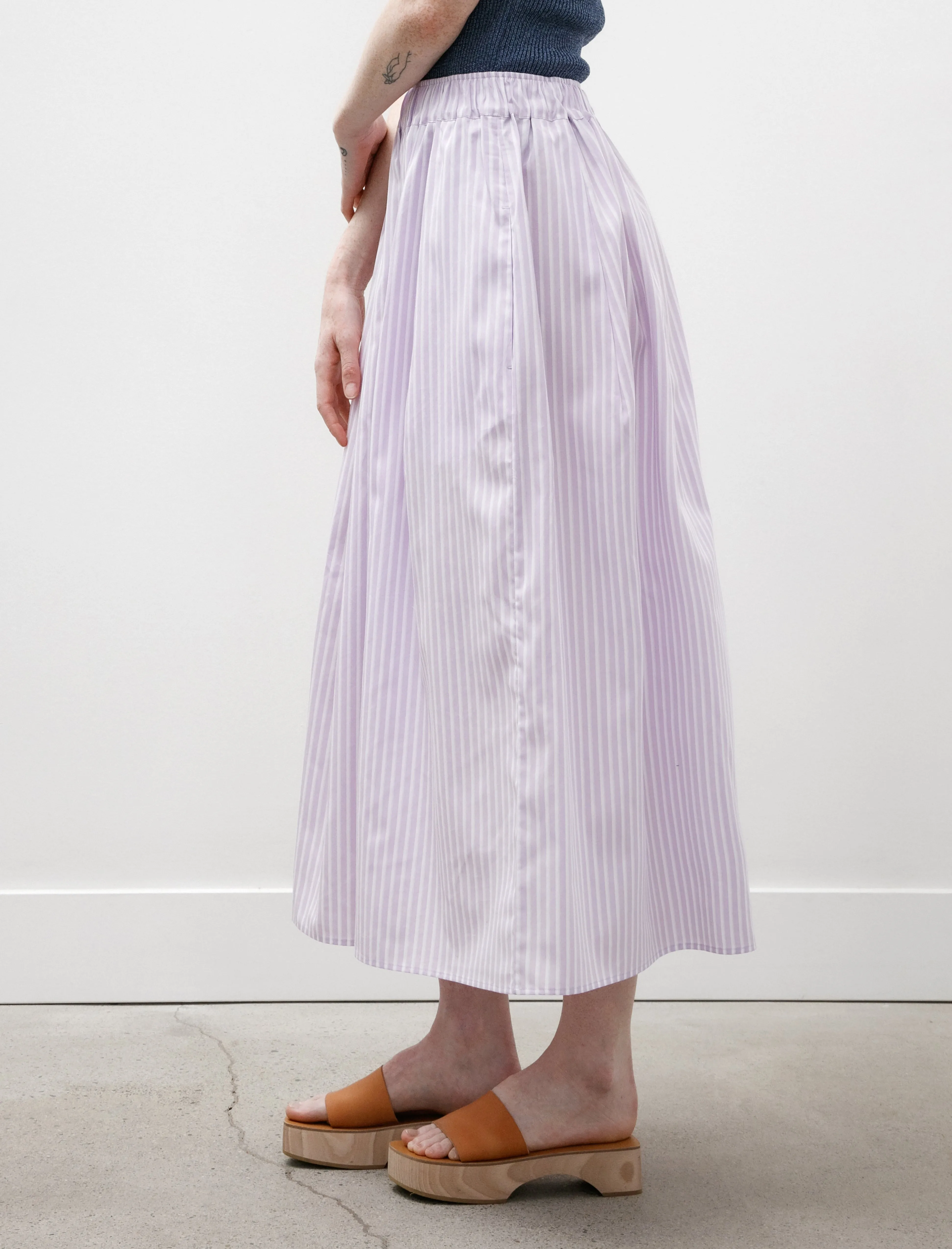 Maxi Skirt Mauve with White Stripes sold by SHOP NEIGHBOR product image thumbnail 4