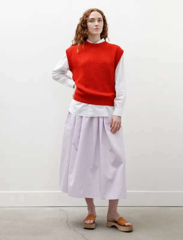 Maxi Skirt Mauve with White Stripes sold by SHOP NEIGHBOR