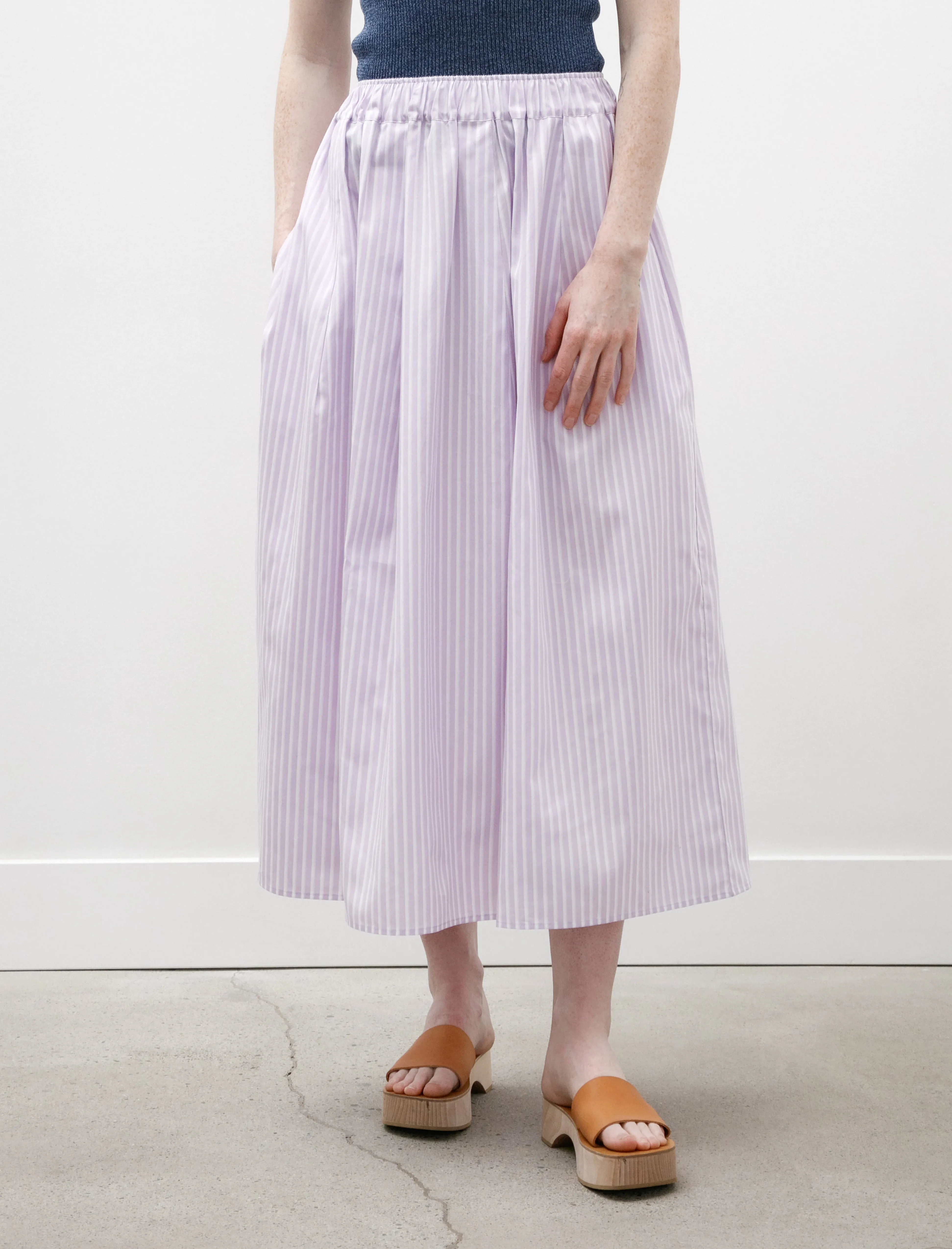 Maxi Skirt Mauve with White Stripes sold by SHOP NEIGHBOR product image thumbnail 2