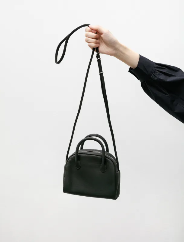 Mini Boston Bag with Shoulder Strap Black made by SHOP NEIGHBOR