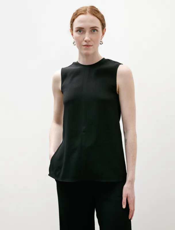 Woven Stripe Top Black sold by SHOP NEIGHBOR