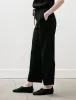Woven Stripe Drawstring Trousers Black sold by SHOP NEIGHBOR