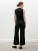 Woven Stripe Drawstring Trousers Black sold by SHOP NEIGHBOR