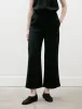 Woven Stripe Drawstring Trousers Black sold by SHOP NEIGHBOR