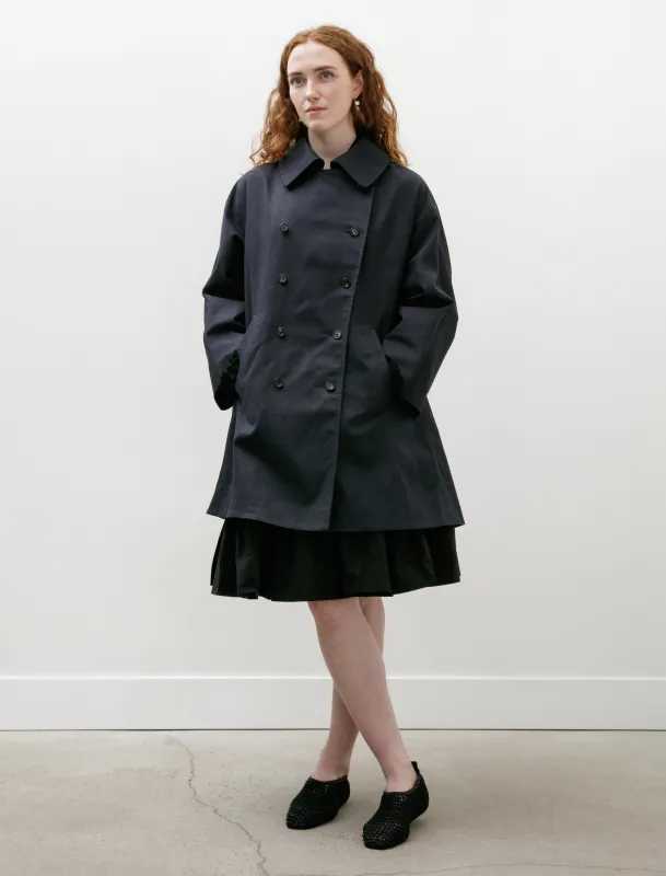 Waxed Herringbone Peacoat Navy sold by SHOP NEIGHBOR