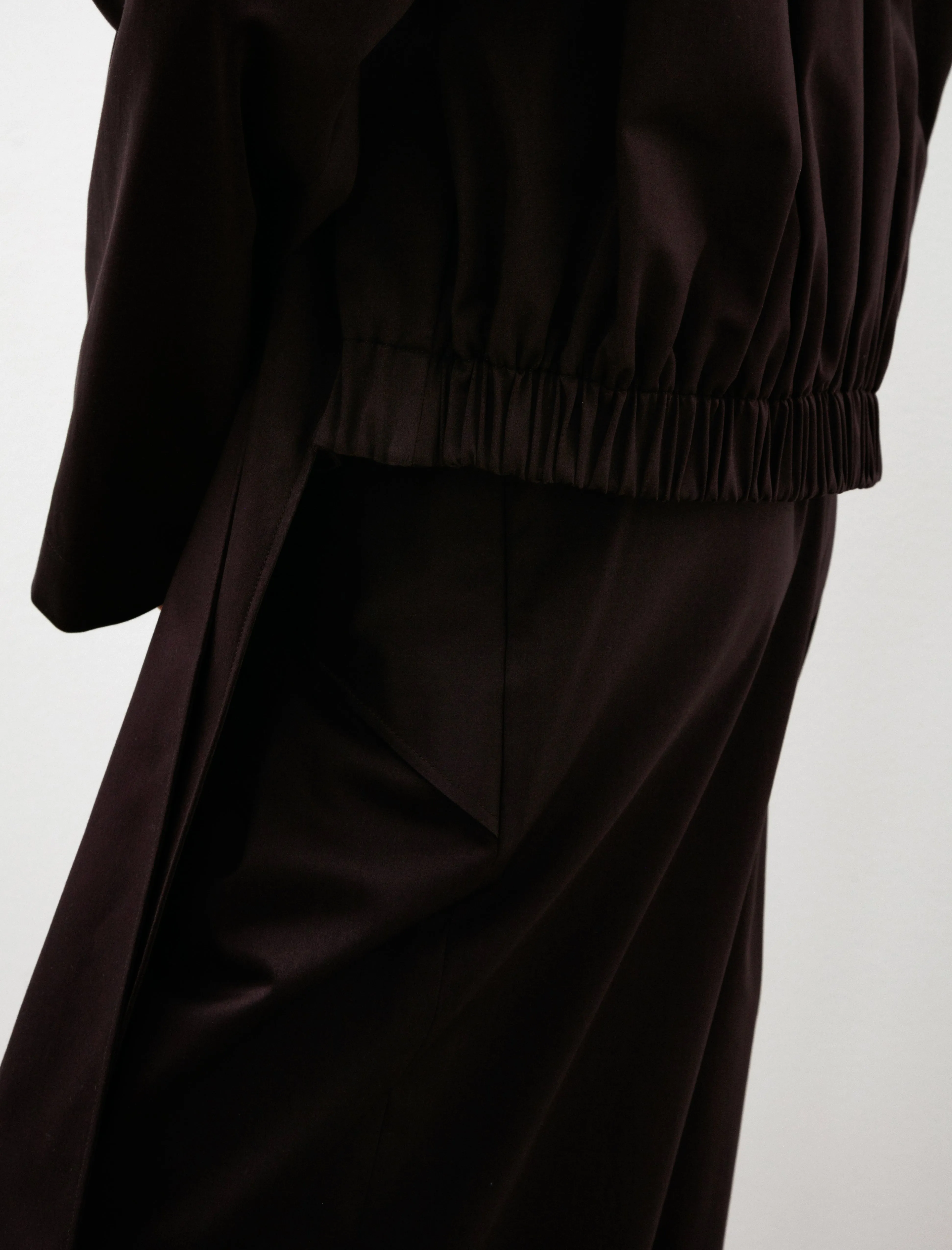 Double Layered Bomber with Ties Brown sold by SHOP NEIGHBOR product image thumbnail 5