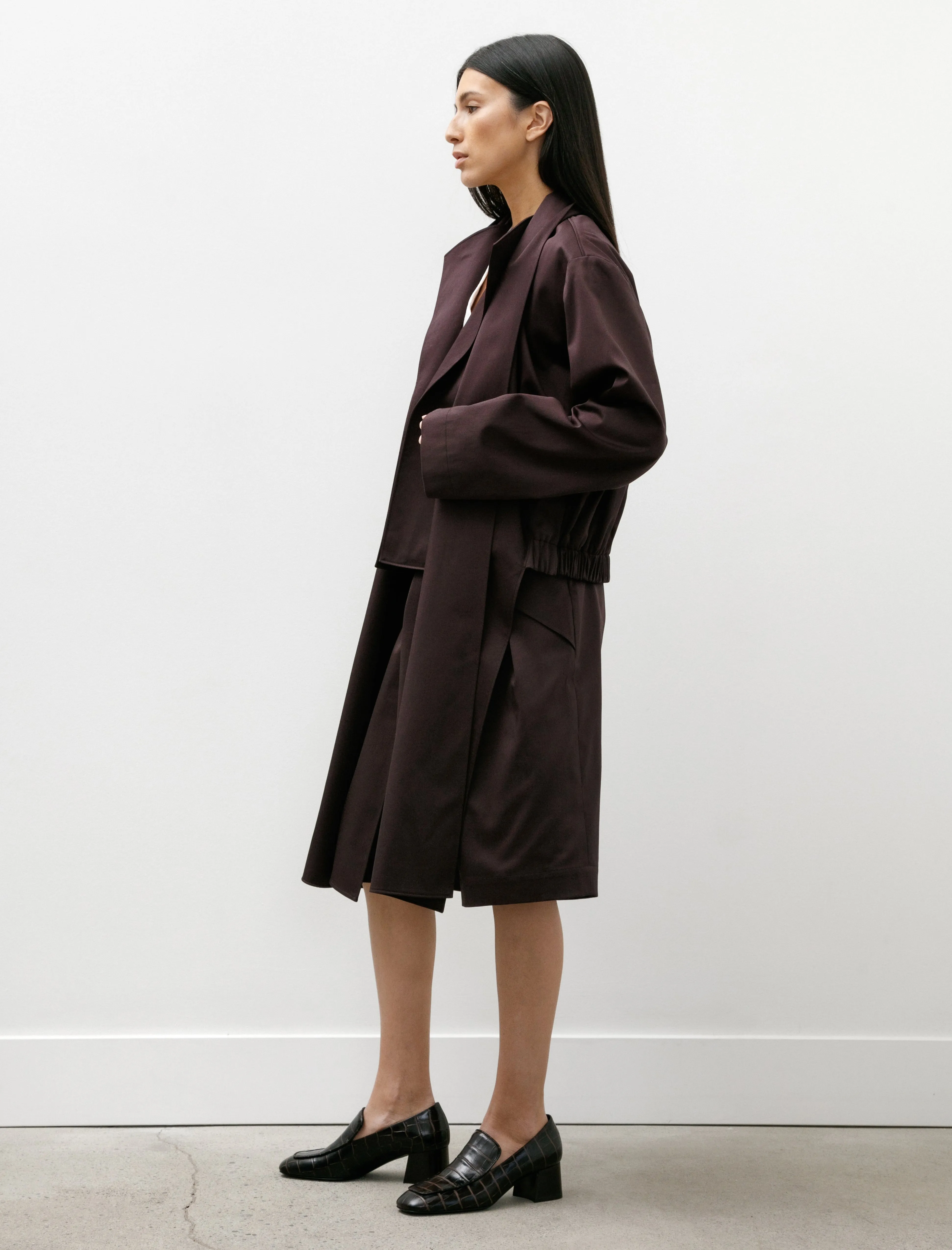 Double Layered Bomber with Ties Brown sold by SHOP NEIGHBOR product image thumbnail 4