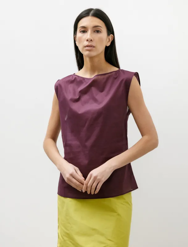 Open Neck Straight Top Plum sold by SHOP NEIGHBOR