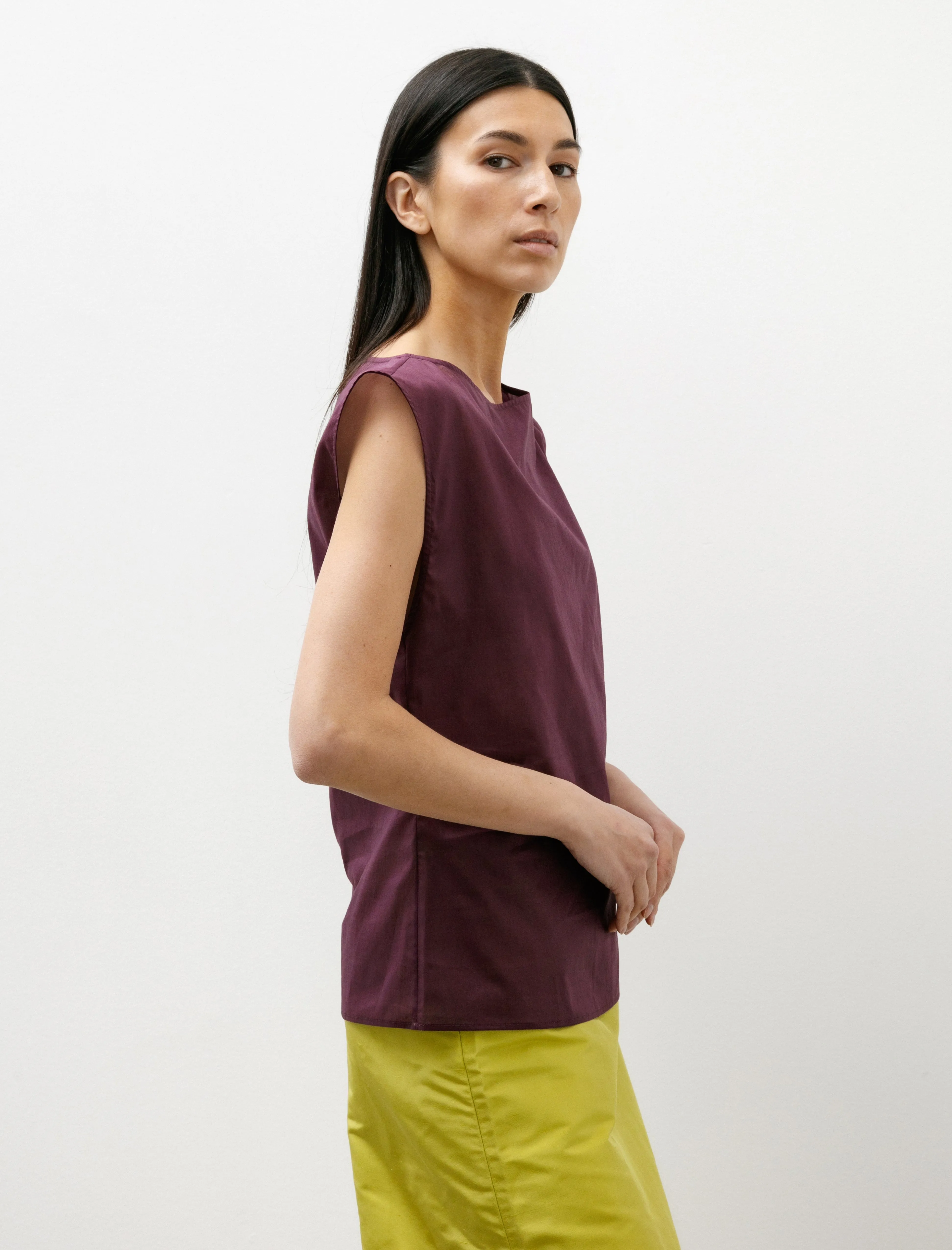 Open Neck Straight Top Plum sold by SHOP NEIGHBOR product image thumbnail 3