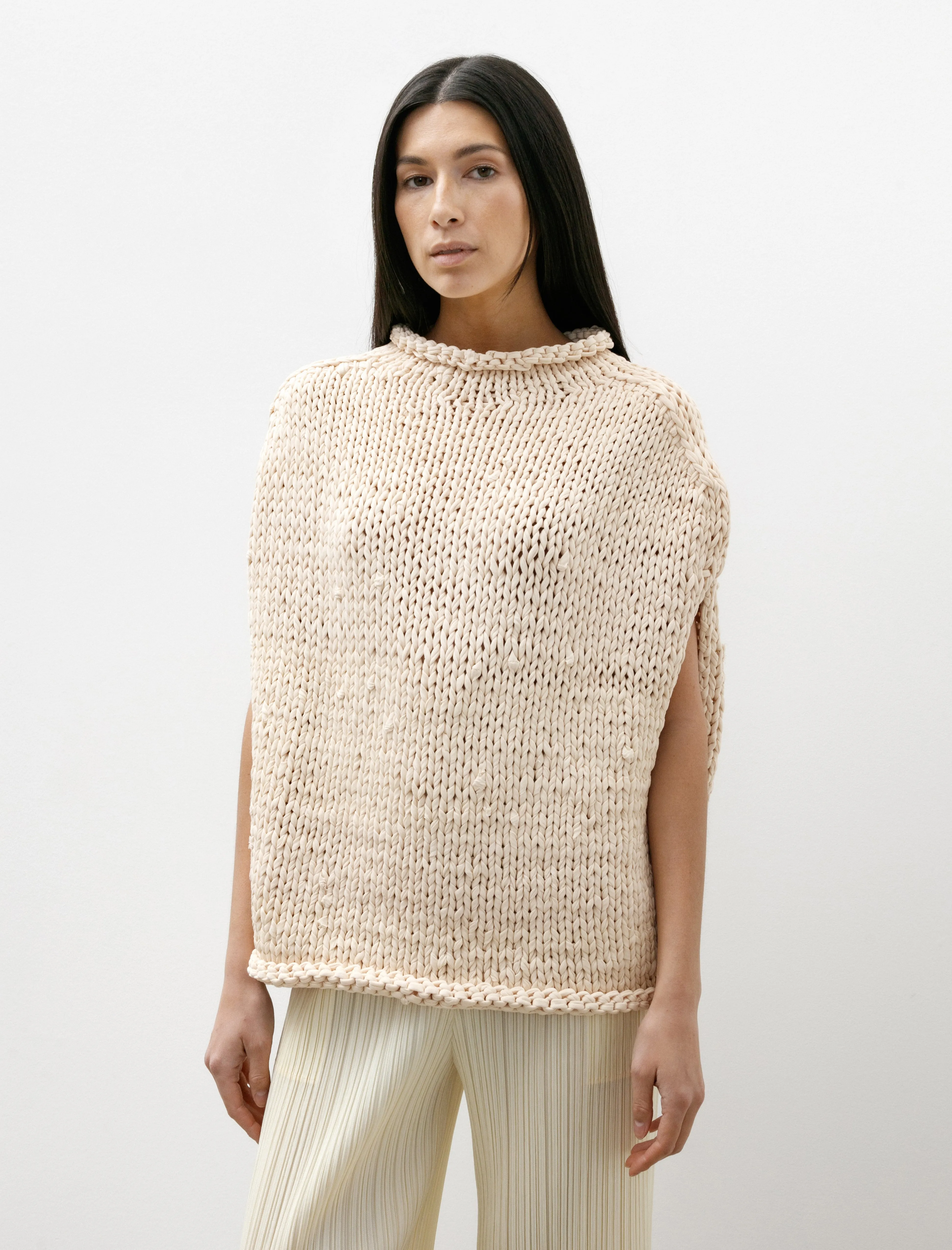 Handknit Jersey Shell Washed Ivory sold by SHOP NEIGHBOR