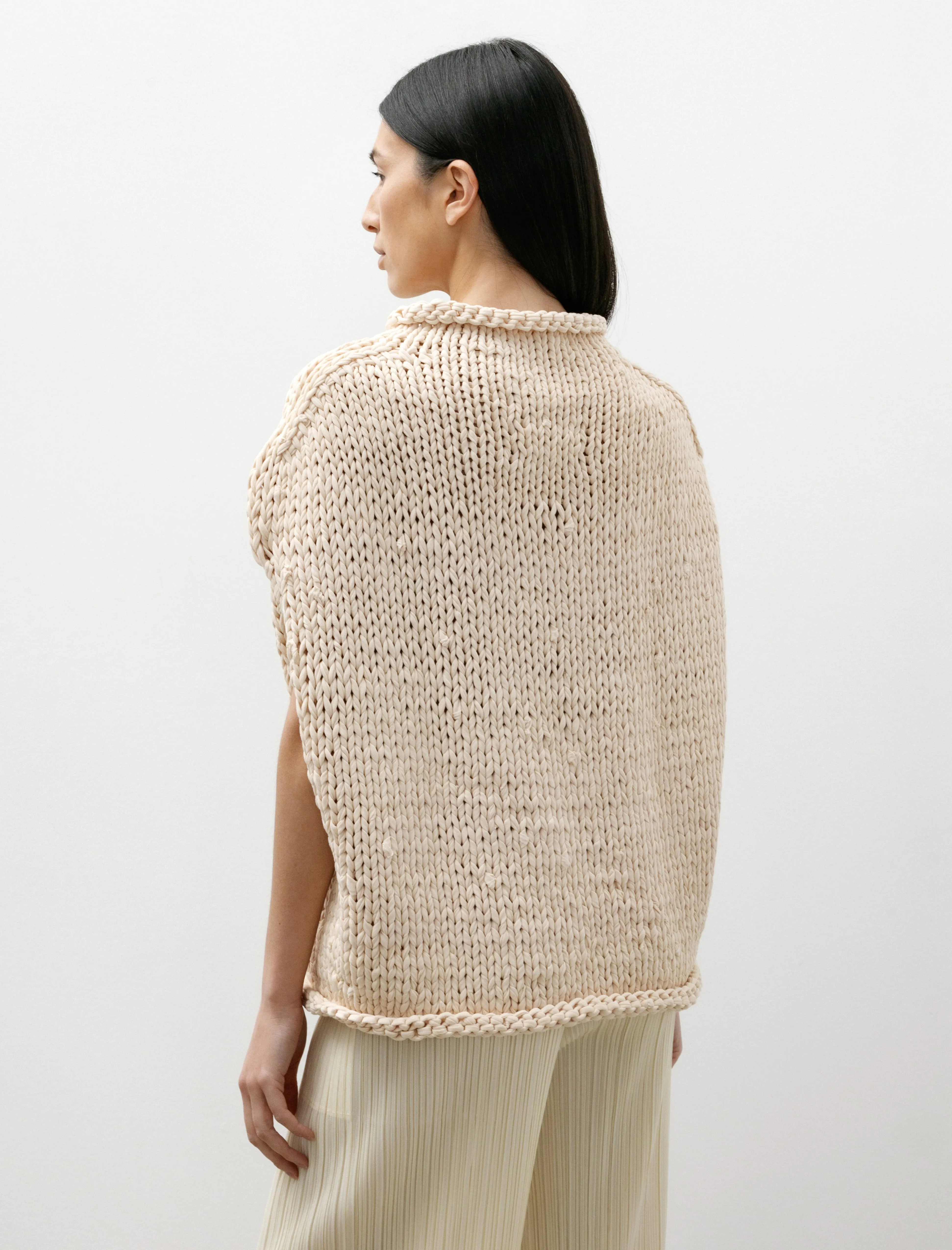 Handknit Jersey Shell Washed Ivory sold by SHOP NEIGHBOR product image thumbnail 4