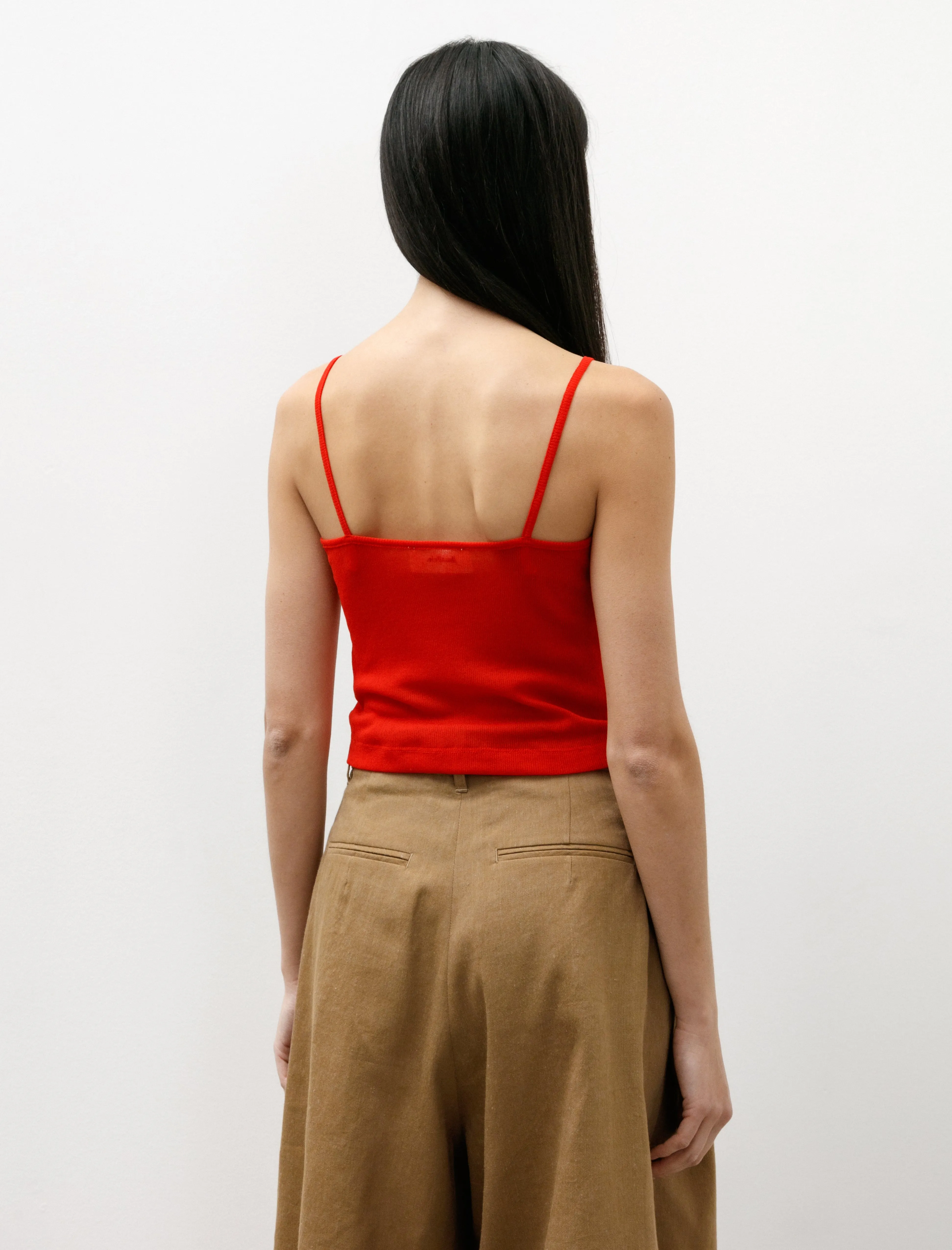 Sheer Rib Camisole Red sold by SHOP NEIGHBOR product image thumbnail 4