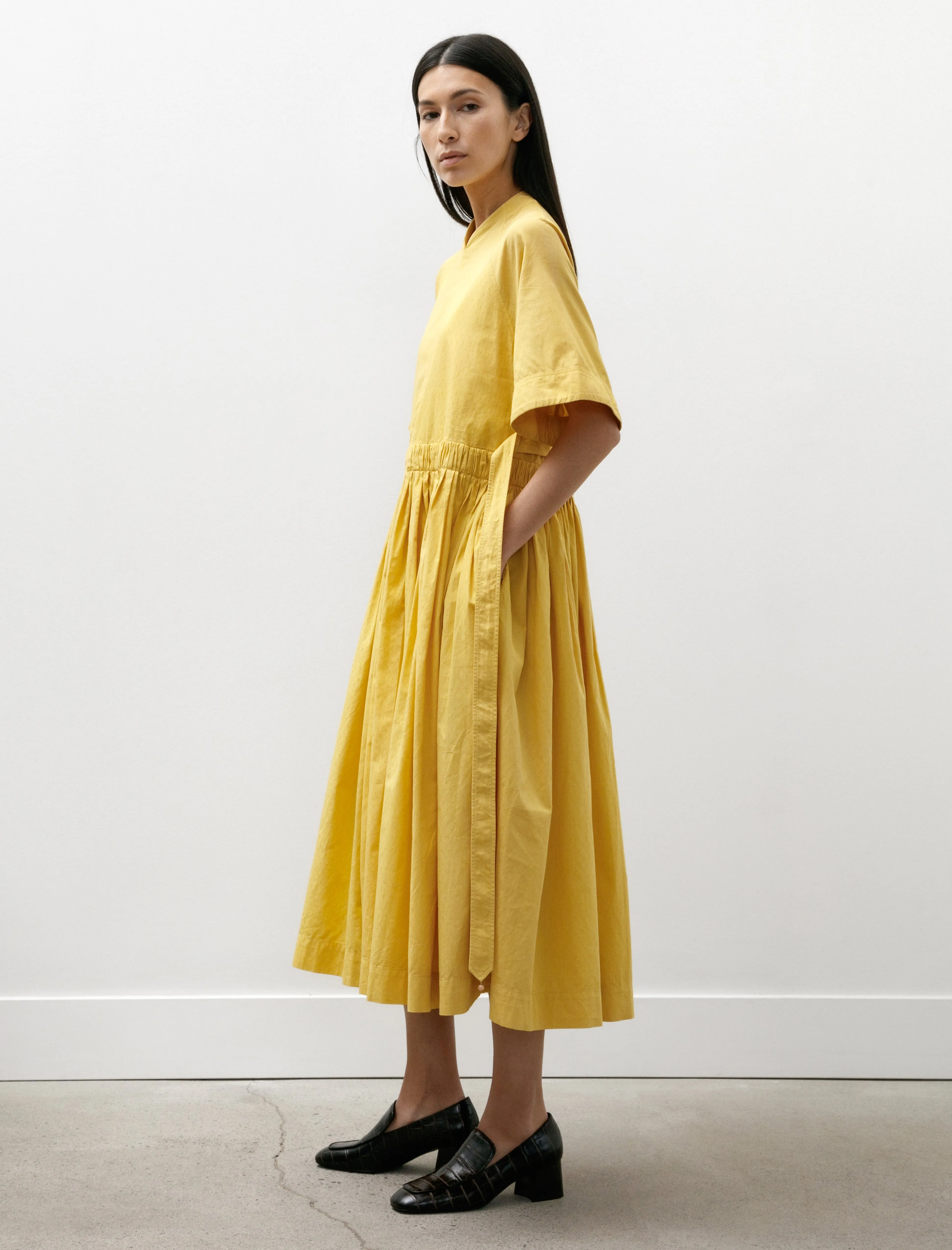 Raglan Gathered Dress Daffodil sold by SHOP NEIGHBOR product image thumbnail 2