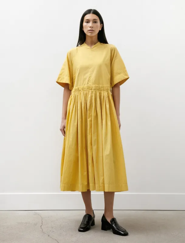 Raglan Gathered Dress Daffodil made by SHOP NEIGHBOR