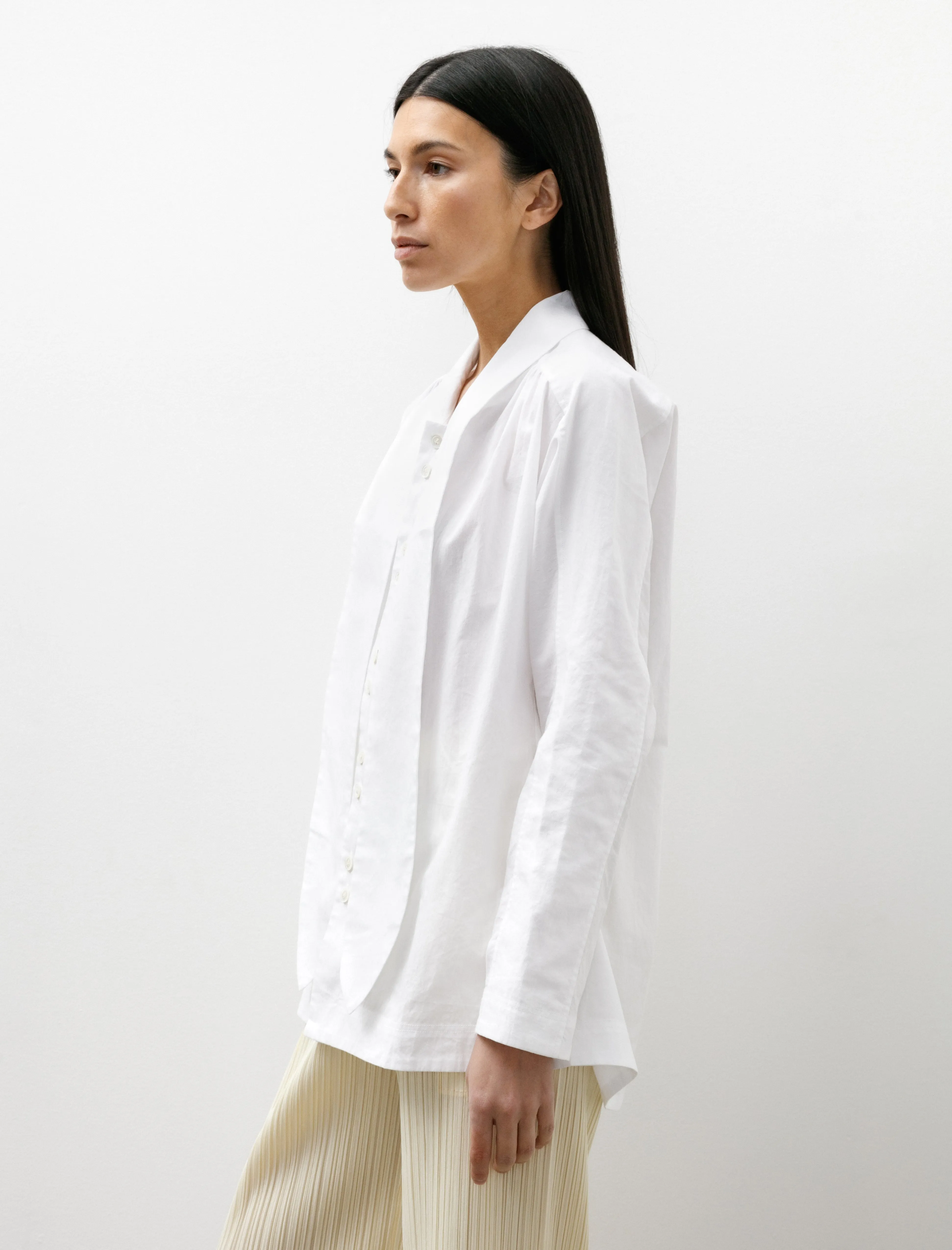 Scarf Neck Shirt Pearl sold by SHOP NEIGHBOR product image thumbnail 4