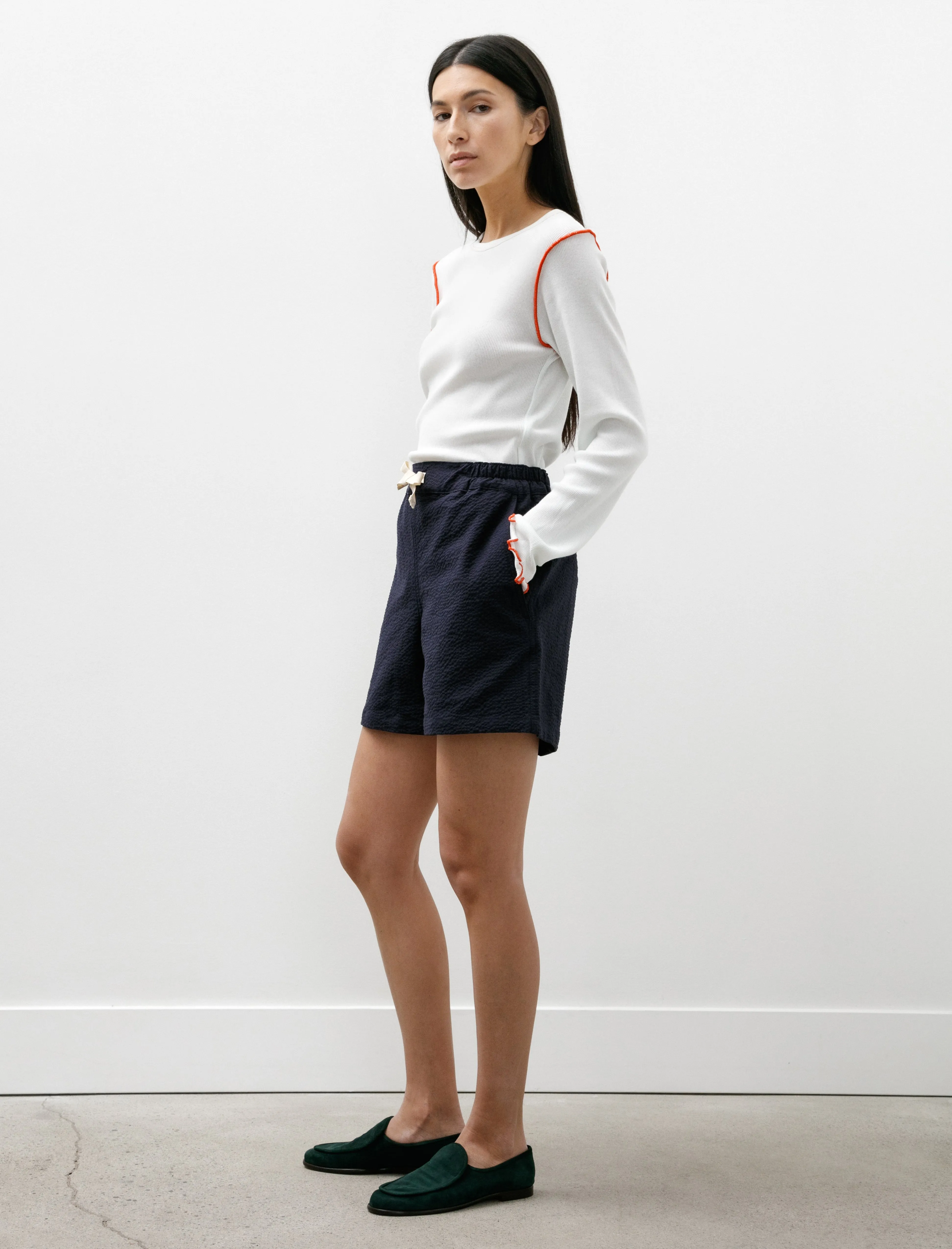 Private Shorts Seersucker Navy sold by SHOP NEIGHBOR product image thumbnail 4