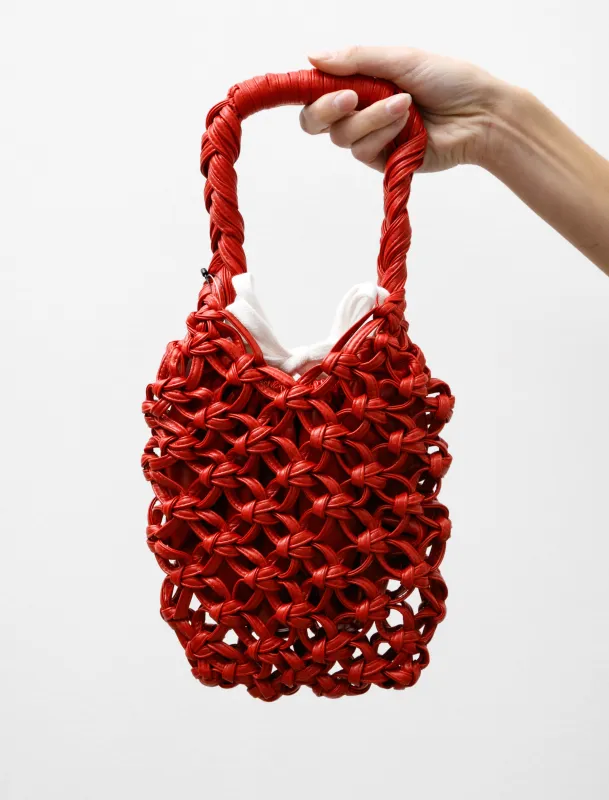 Crochet Rubber Purse Red made by SHOP NEIGHBOR