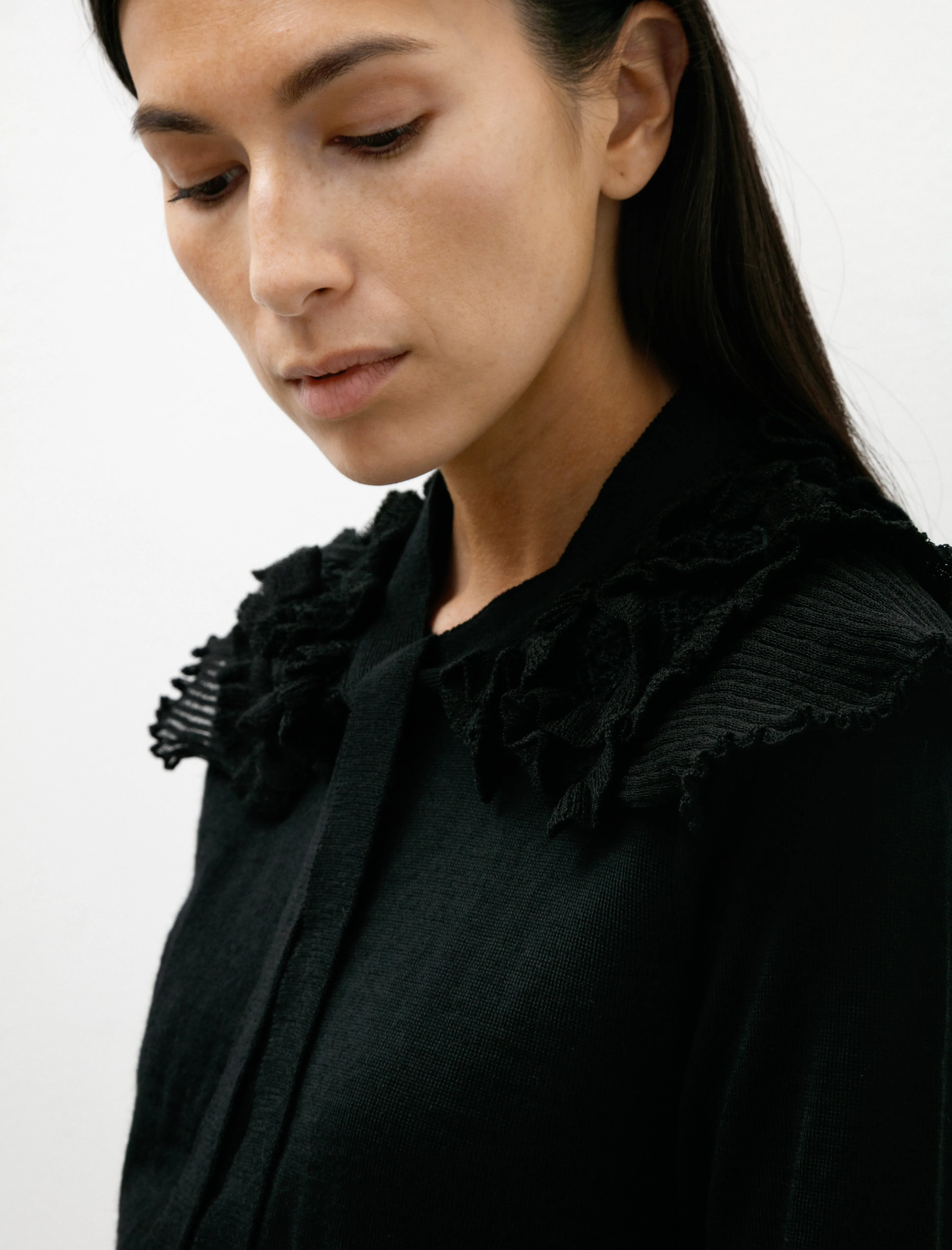 Removable Collar Cardigan Black sold by SHOP NEIGHBOR product image thumbnail 2