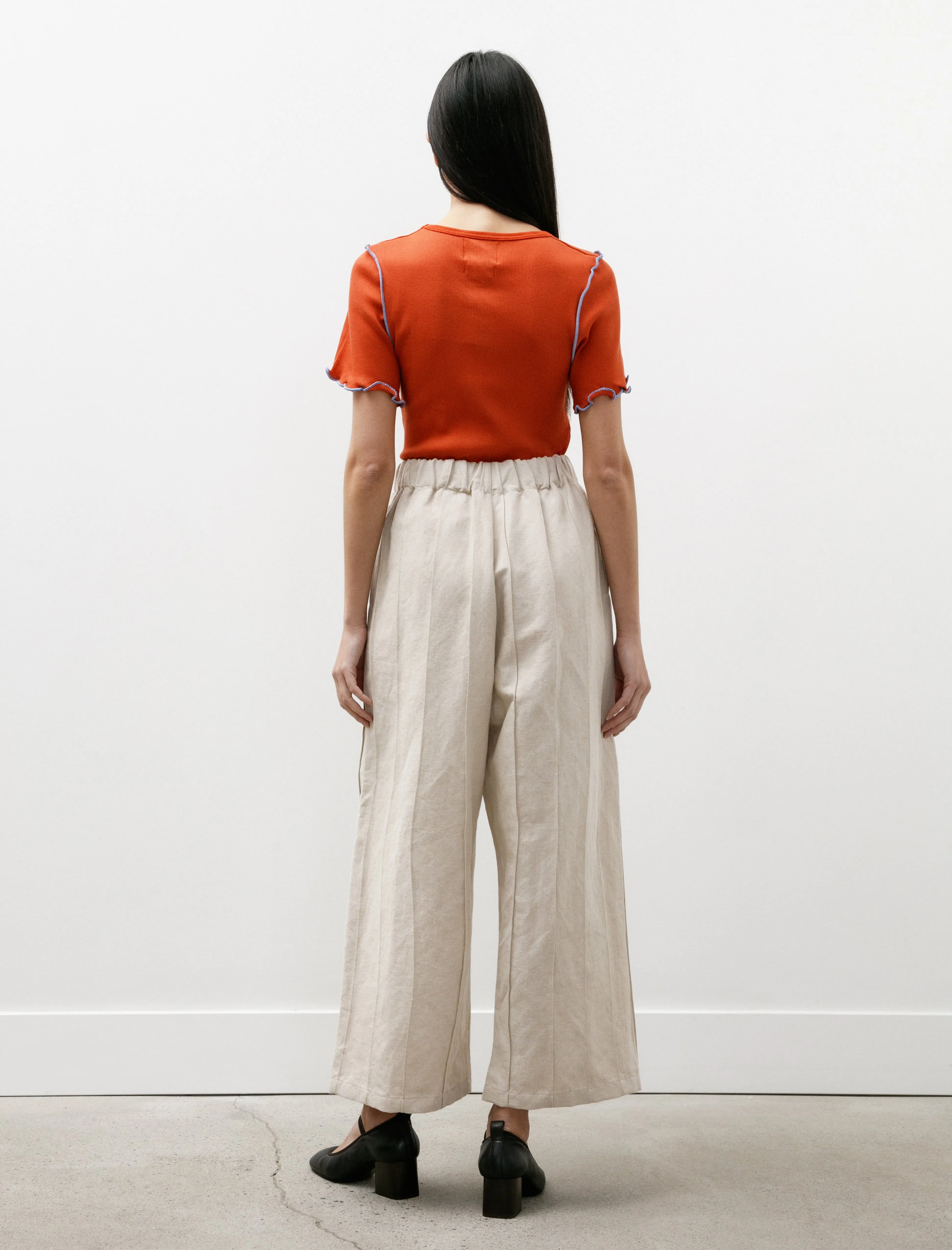 W-R18 Pants-3 Tuck Pants Undyed Bamboo sold by SHOP NEIGHBOR product image thumbnail 5