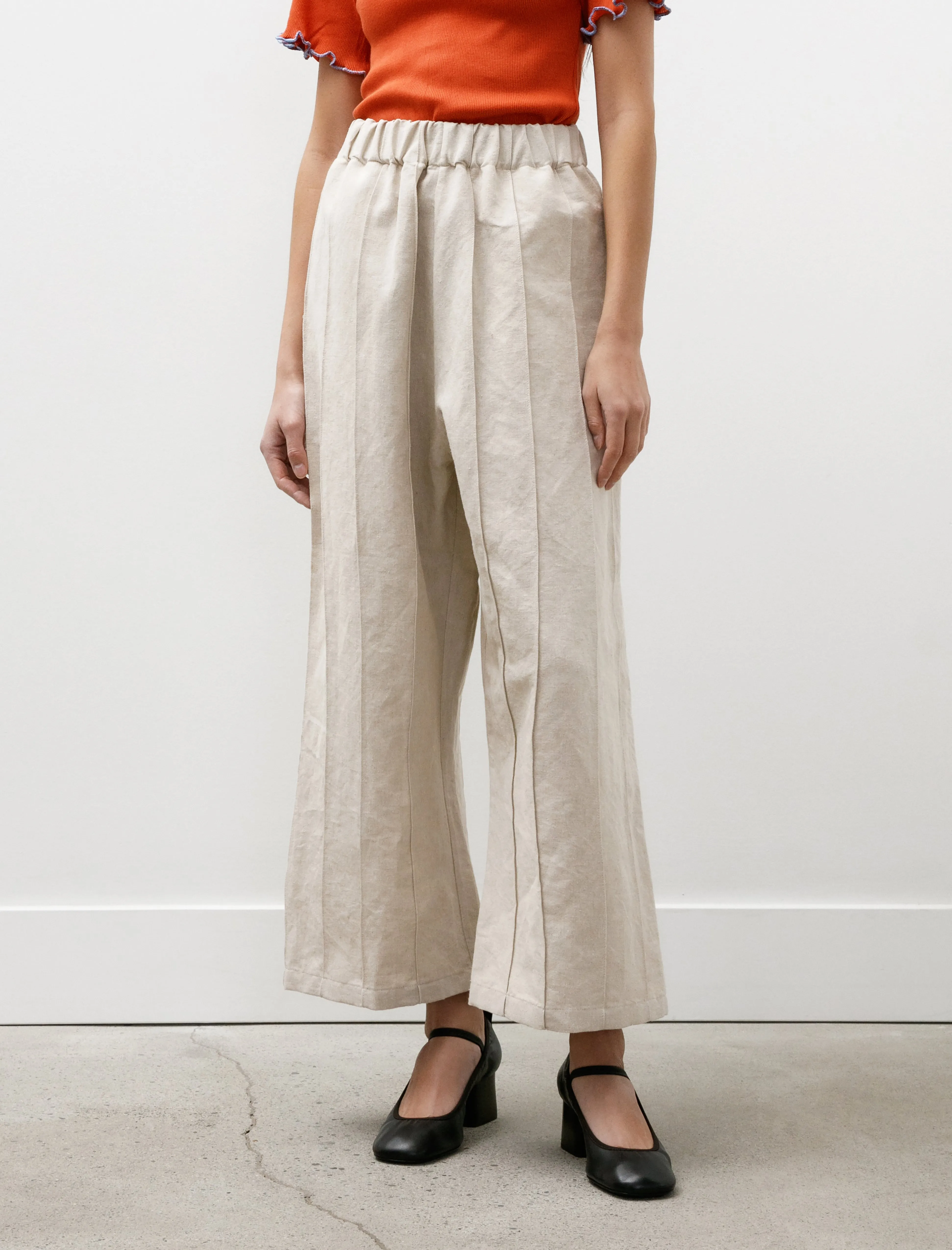 W-R18 Pants-3 Tuck Pants Undyed Bamboo sold by SHOP NEIGHBOR product image thumbnail 2