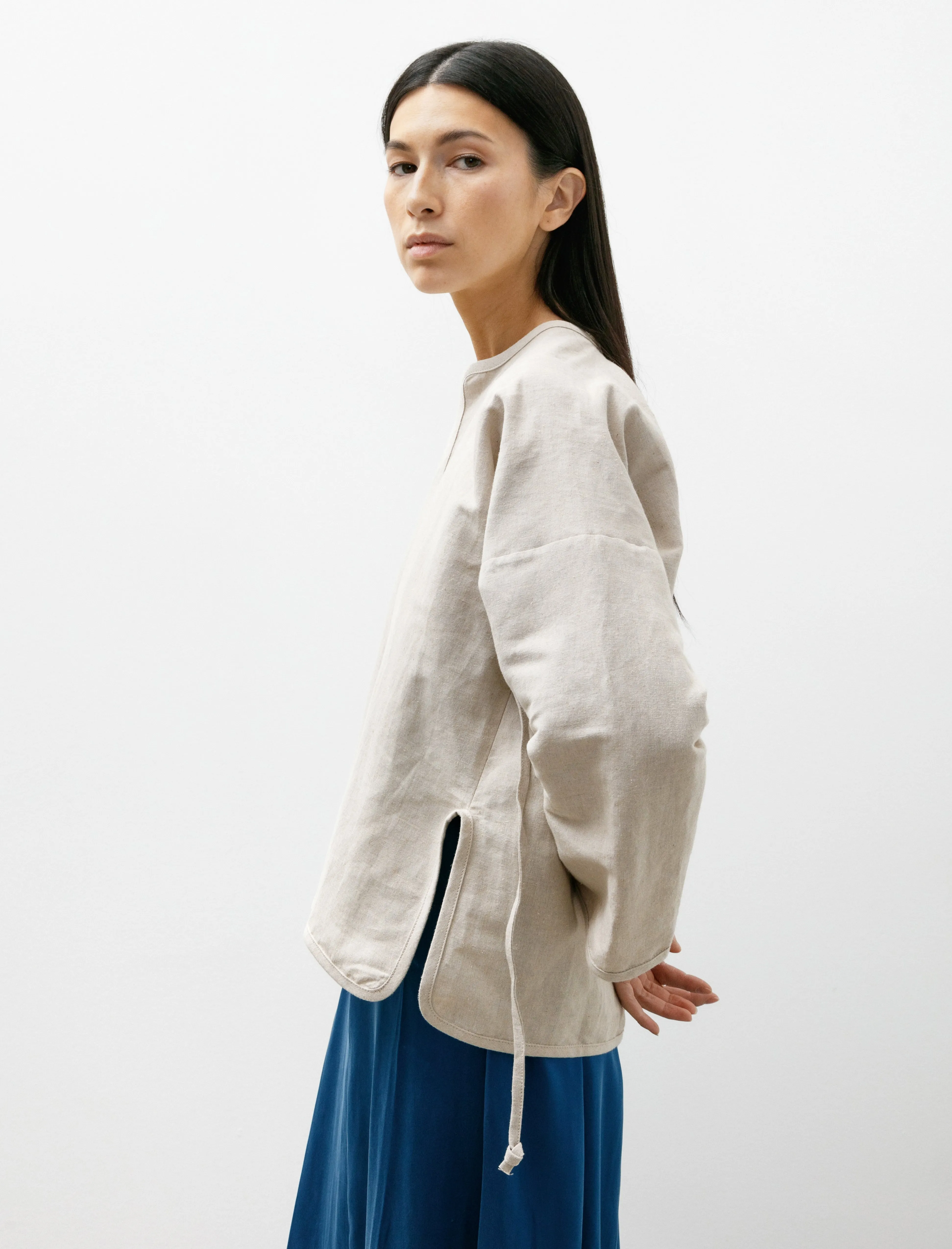 W-R18 Shirt-7 Cross Cardigan Undyed Bamboo sold by SHOP NEIGHBOR product image thumbnail 5