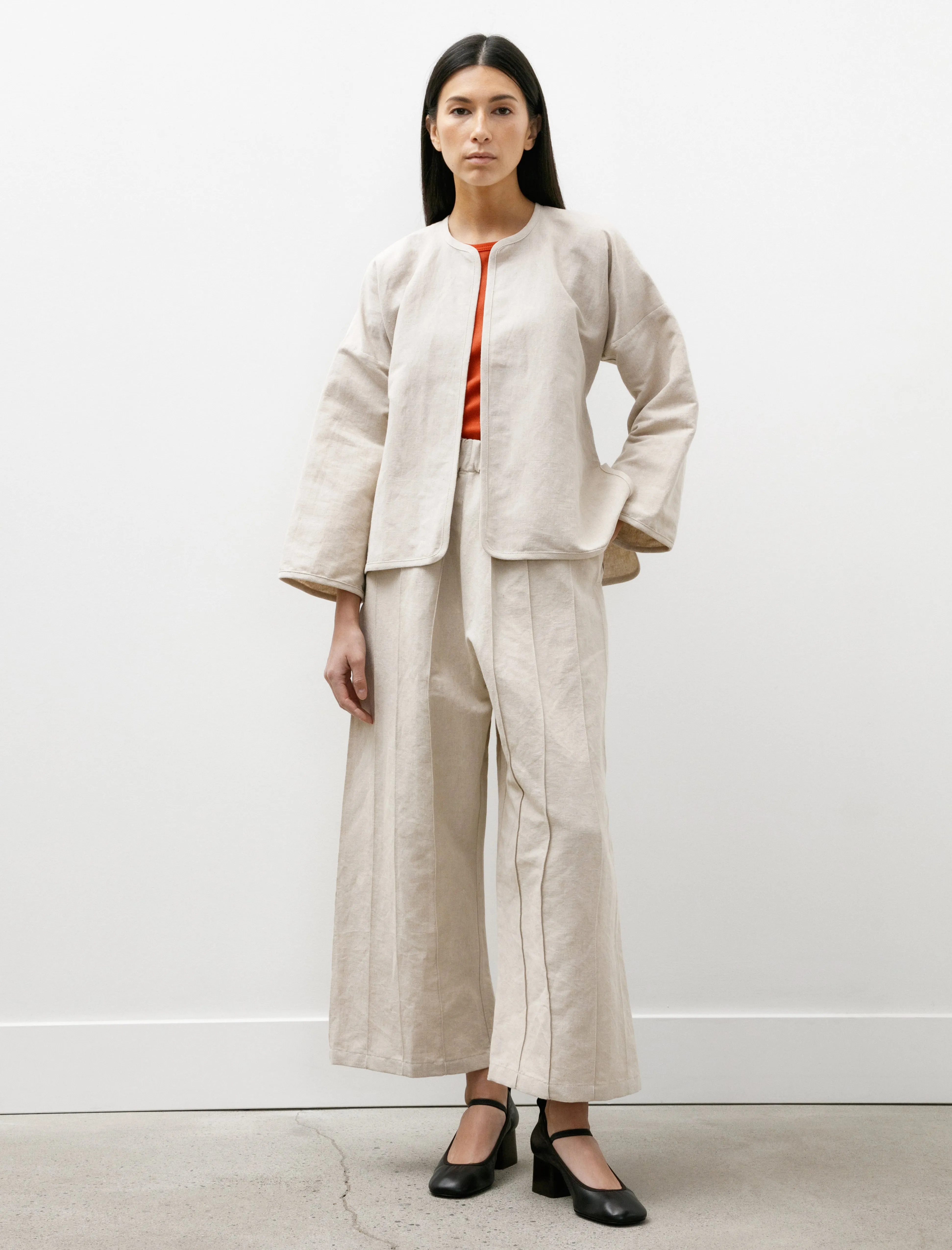 W-R18 Shirt-7 Cross Cardigan Undyed Bamboo sold by SHOP NEIGHBOR product image thumbnail 2