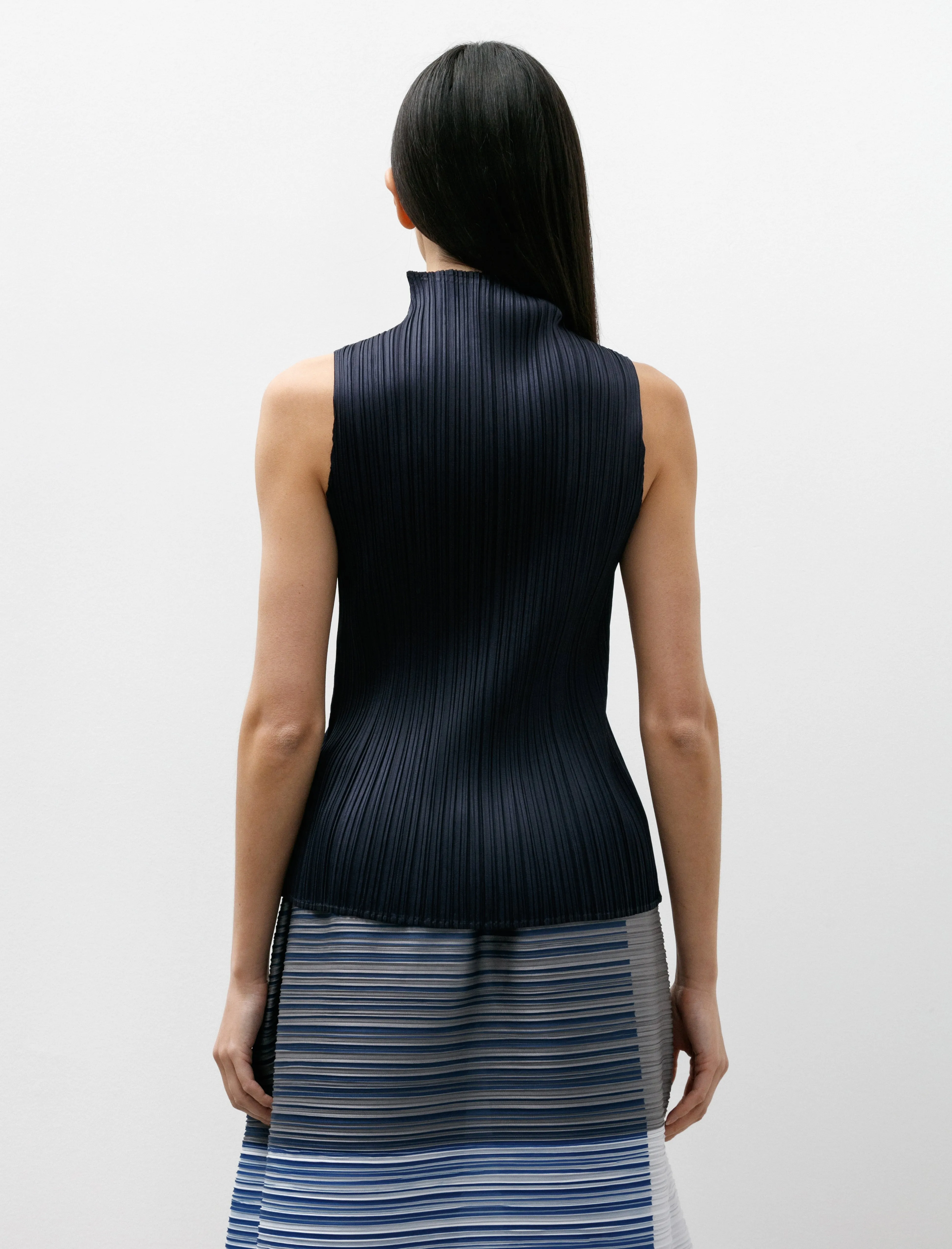 New Colourful Basics Mockneck Tank Navy sold by SHOP NEIGHBOR product image thumbnail 4