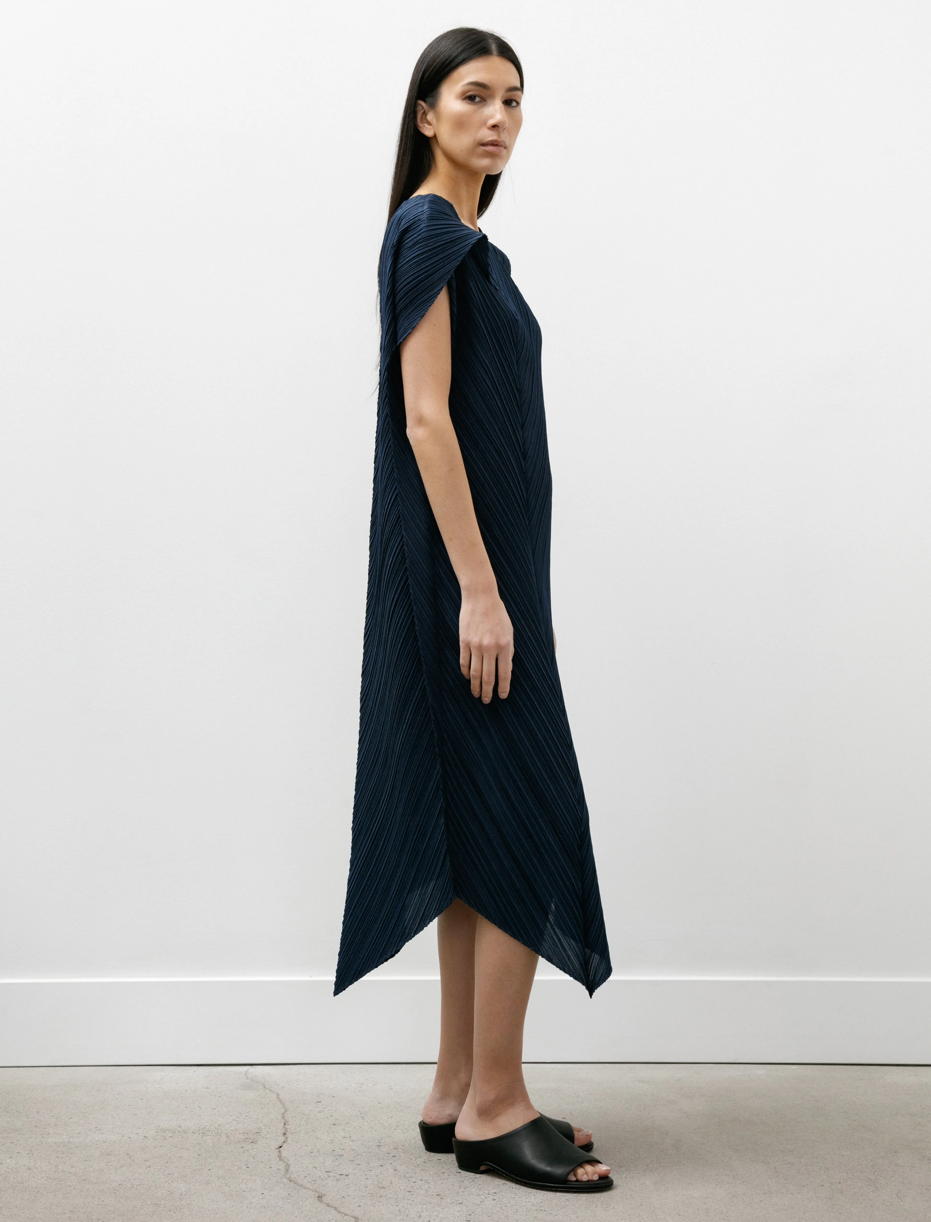 Flare Dress Grayish Navy sold by SHOP NEIGHBOR product image thumbnail 3