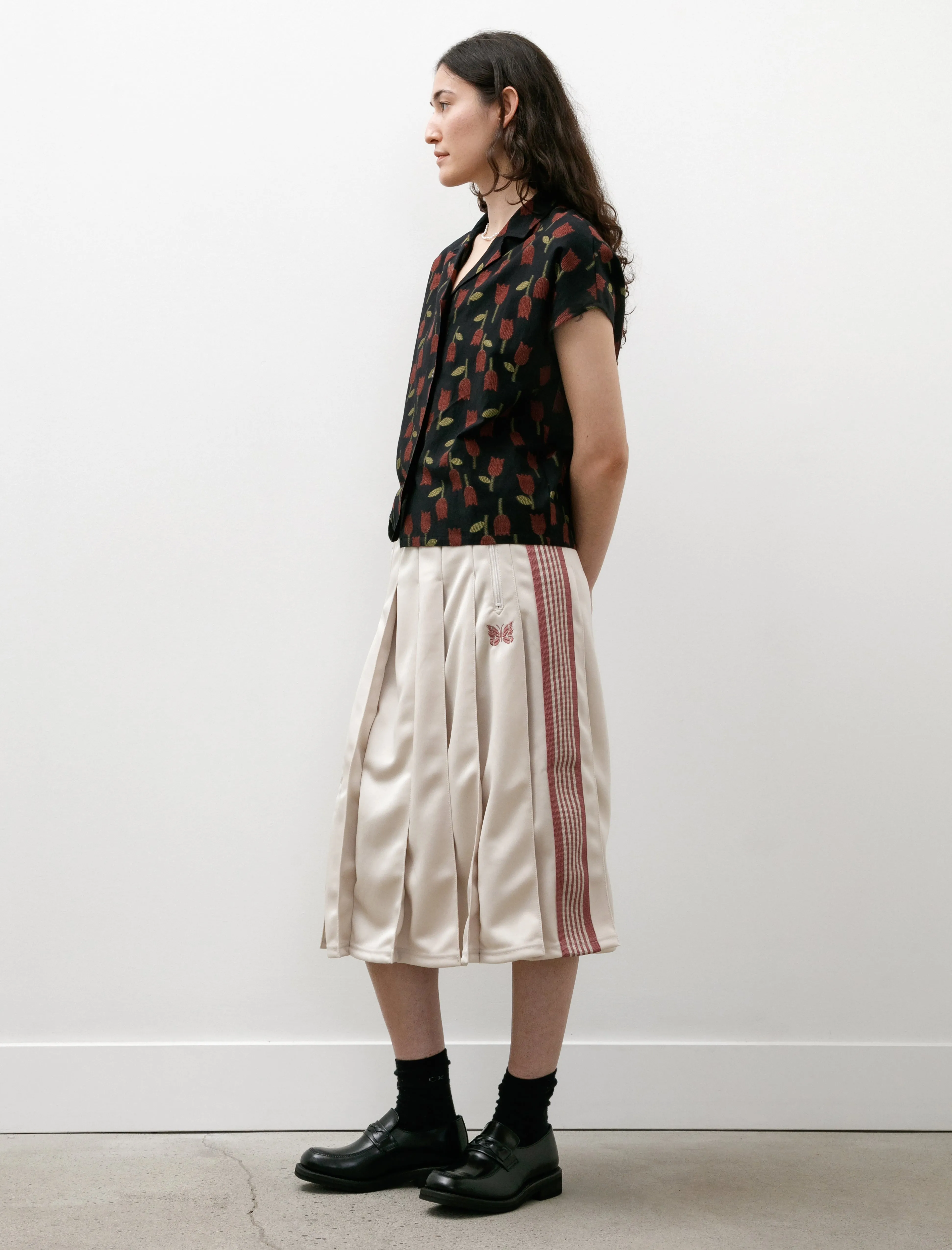 Pleated Track Skirt Poly Smooth Ivory sold by SHOP NEIGHBOR product image thumbnail 3