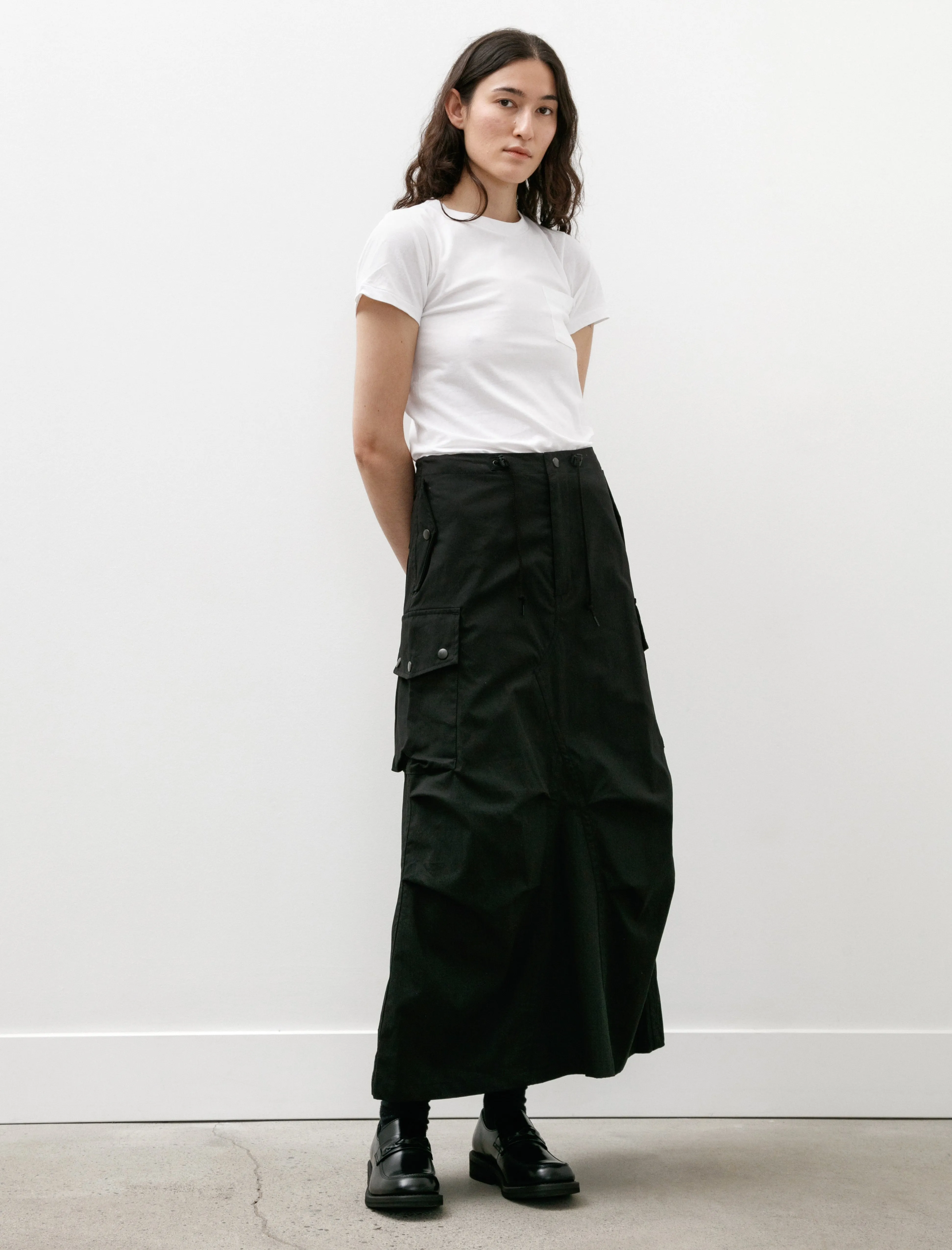 Field Skirt Black C/N Oxford sold by SHOP NEIGHBOR