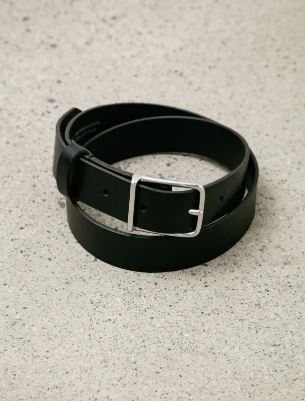 MHL Keeper Buckle Belt Black Leather sold by SHOP NEIGHBOR