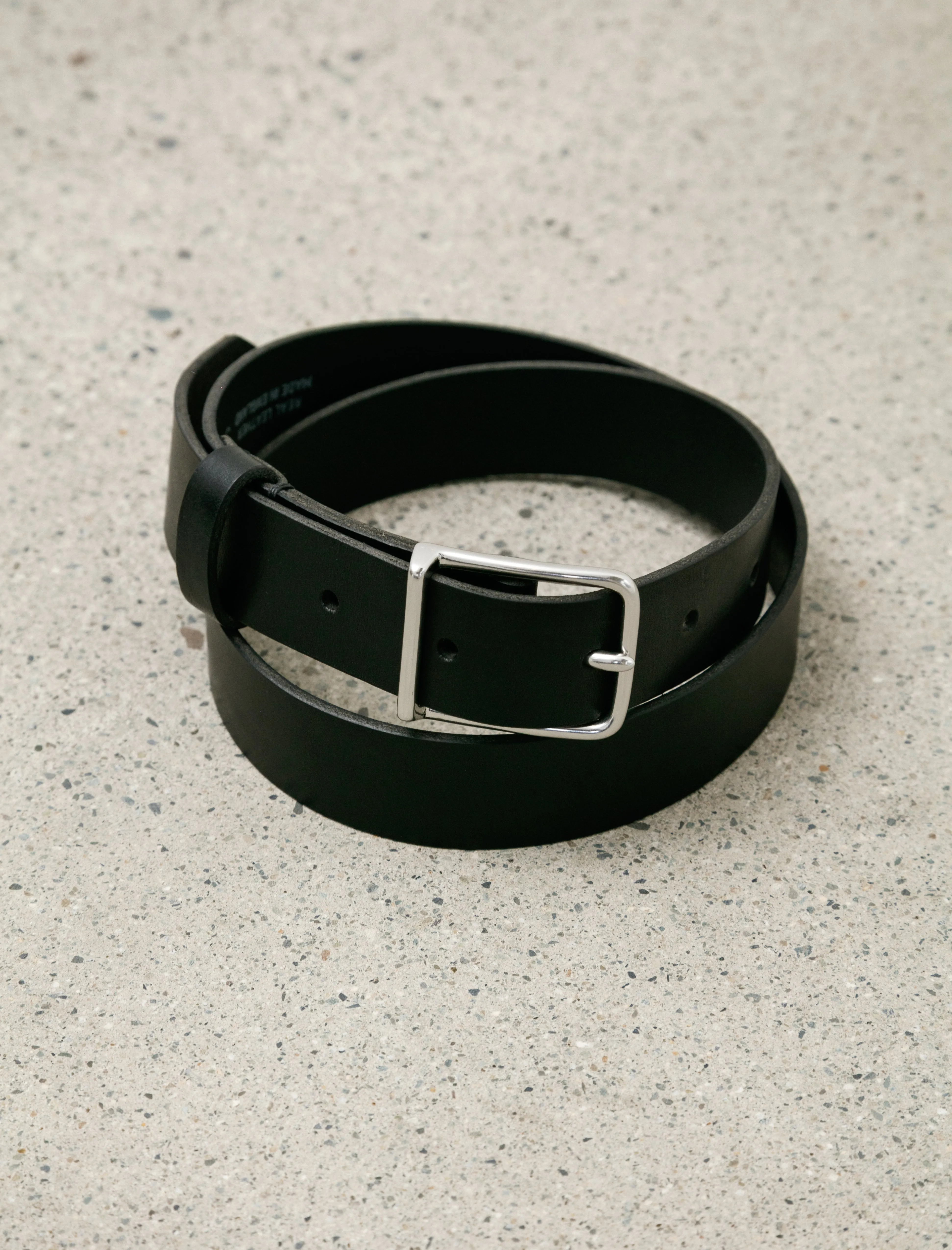 MHL Keeper Buckle Belt Black Leather sold by SHOP NEIGHBOR