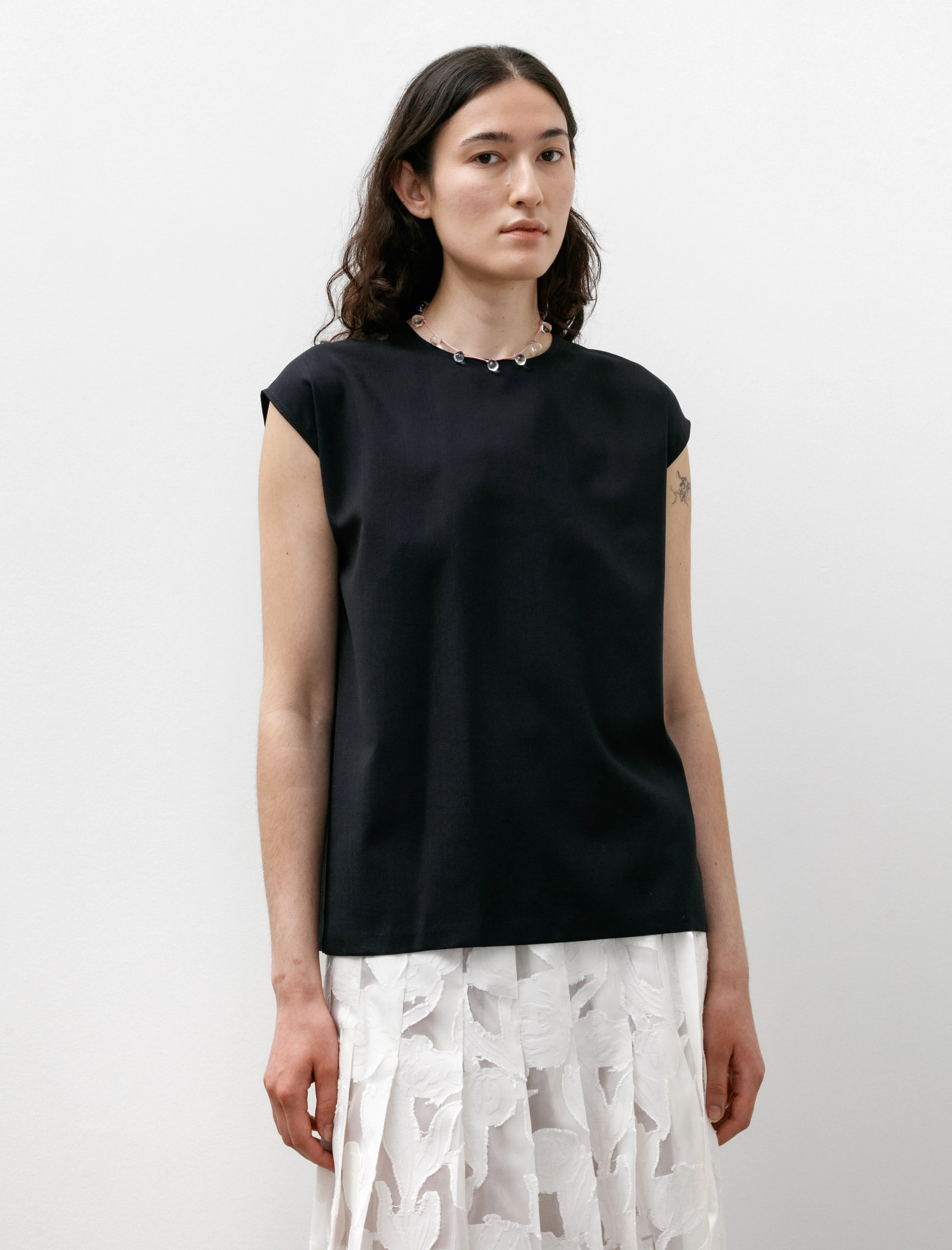 Capri Blouse Navy sold by SHOP NEIGHBOR