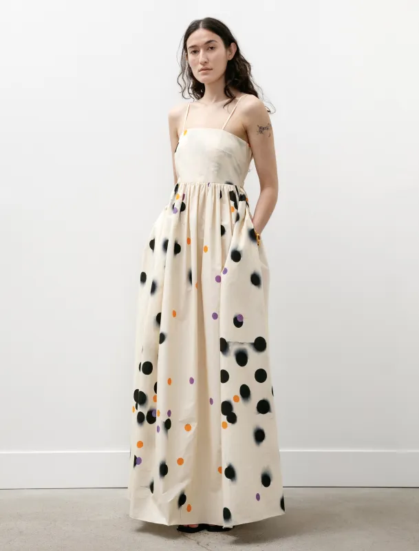 Capital Dress Off White Dots Print sold by SHOP NEIGHBOR