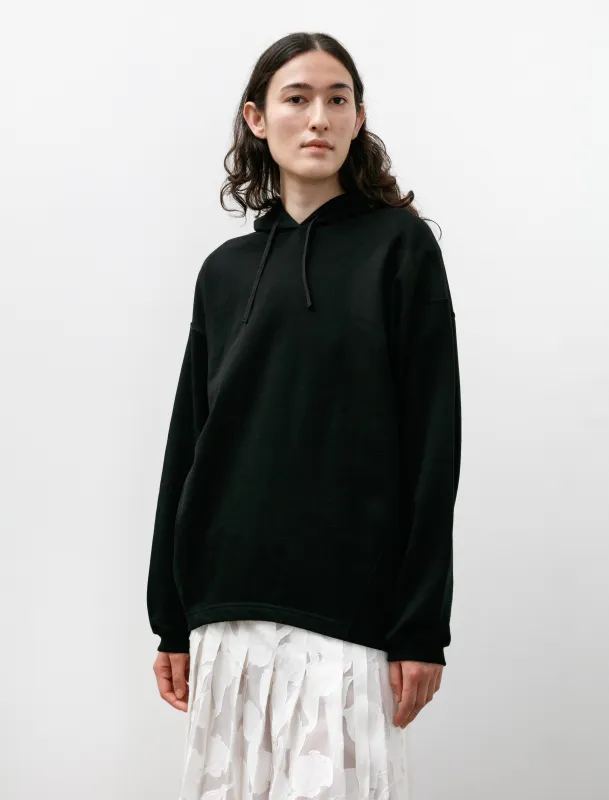 High Gauge Soft Terry Panel Line Hoodie Black made by SHOP NEIGHBOR