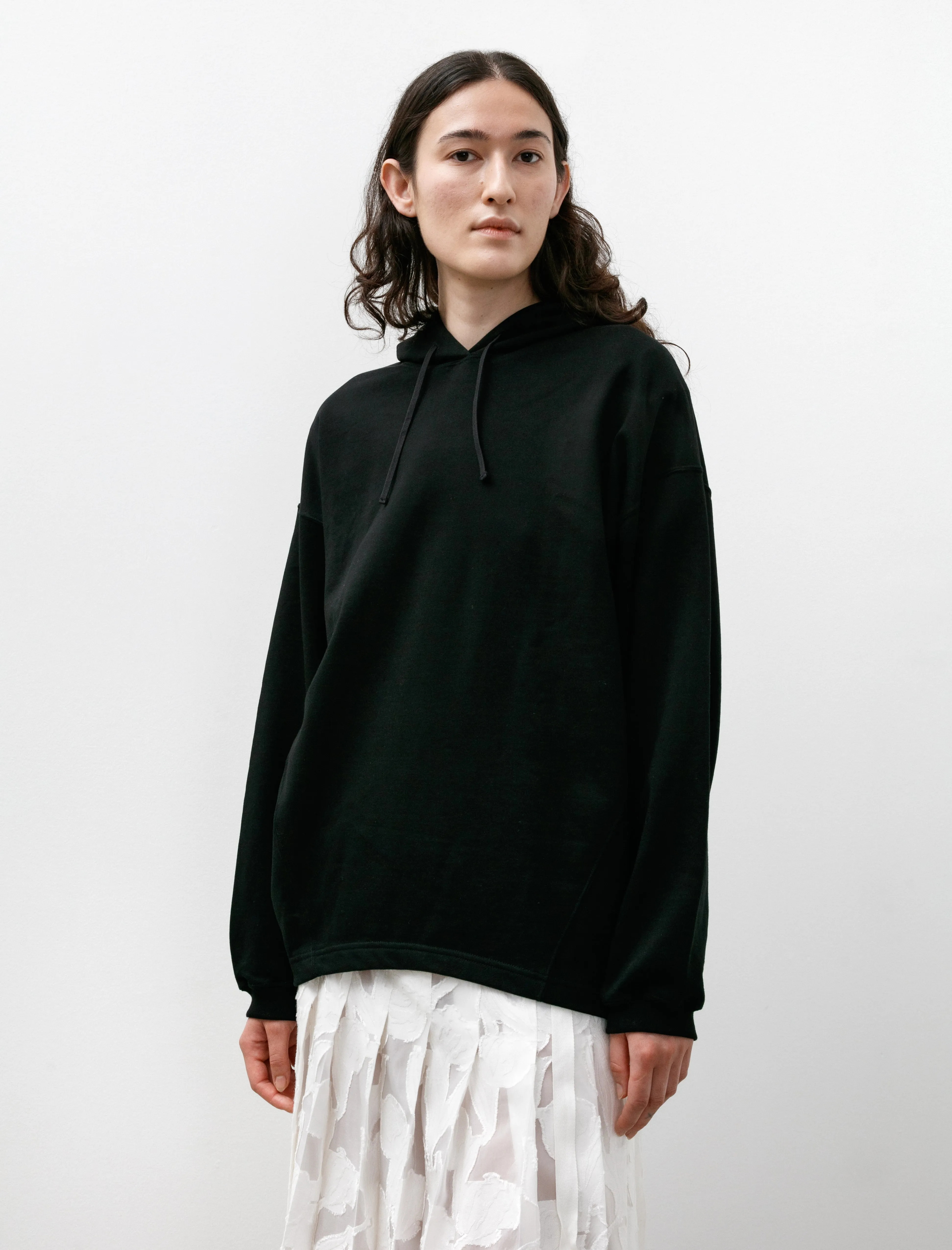 High Gauge Soft Terry Panel Line Hoodie Black sold by SHOP NEIGHBOR