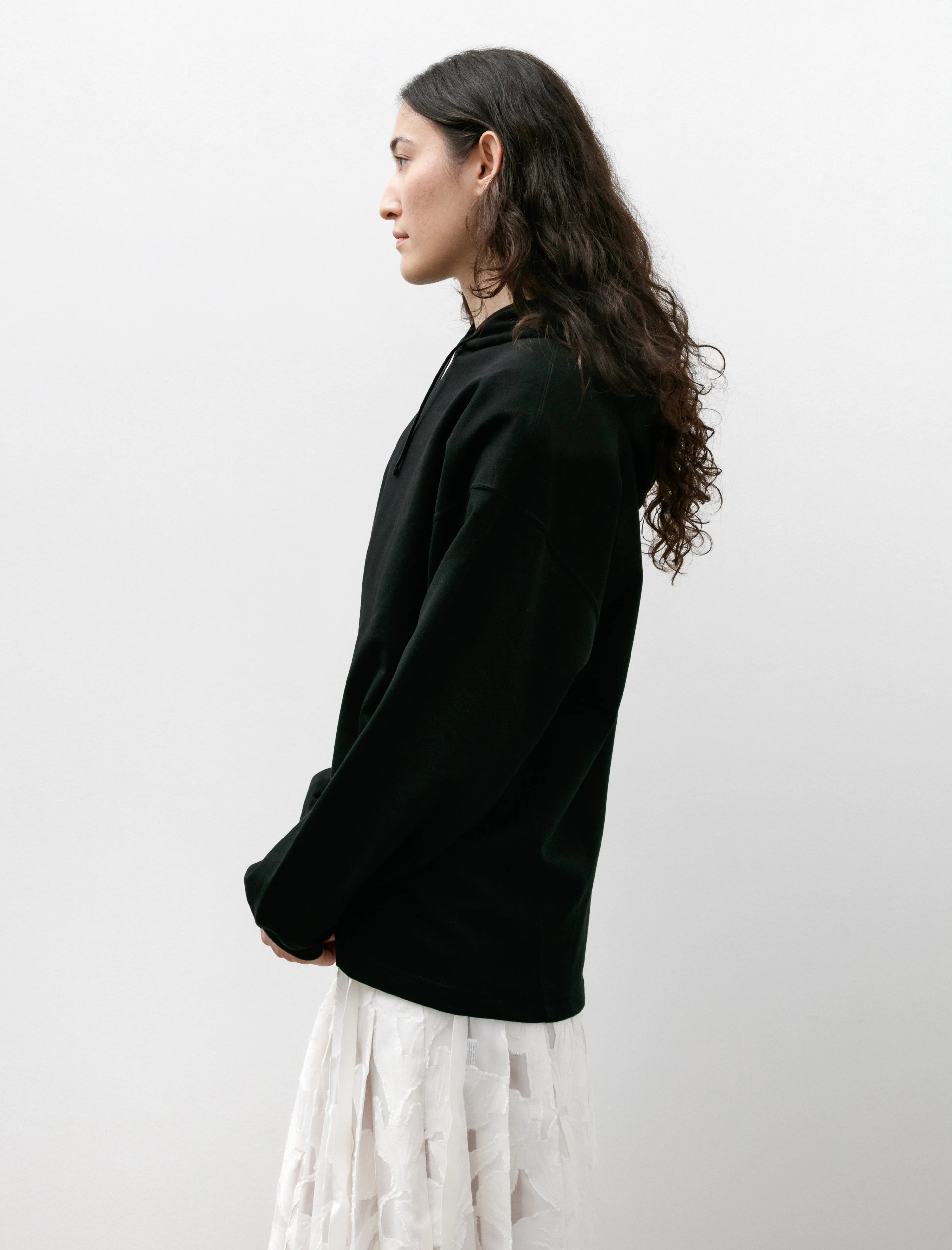 High Gauge Soft Terry Panel Line Hoodie Black sold by SHOP NEIGHBOR product image thumbnail 2