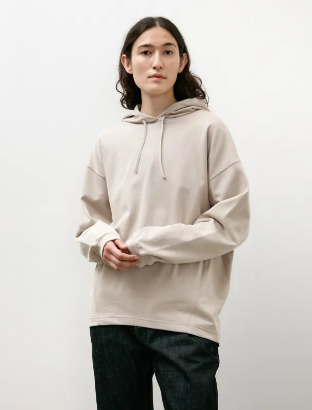 High Gauge Soft Terry Panel Line Hoodie Beige sold by SHOP NEIGHBOR
