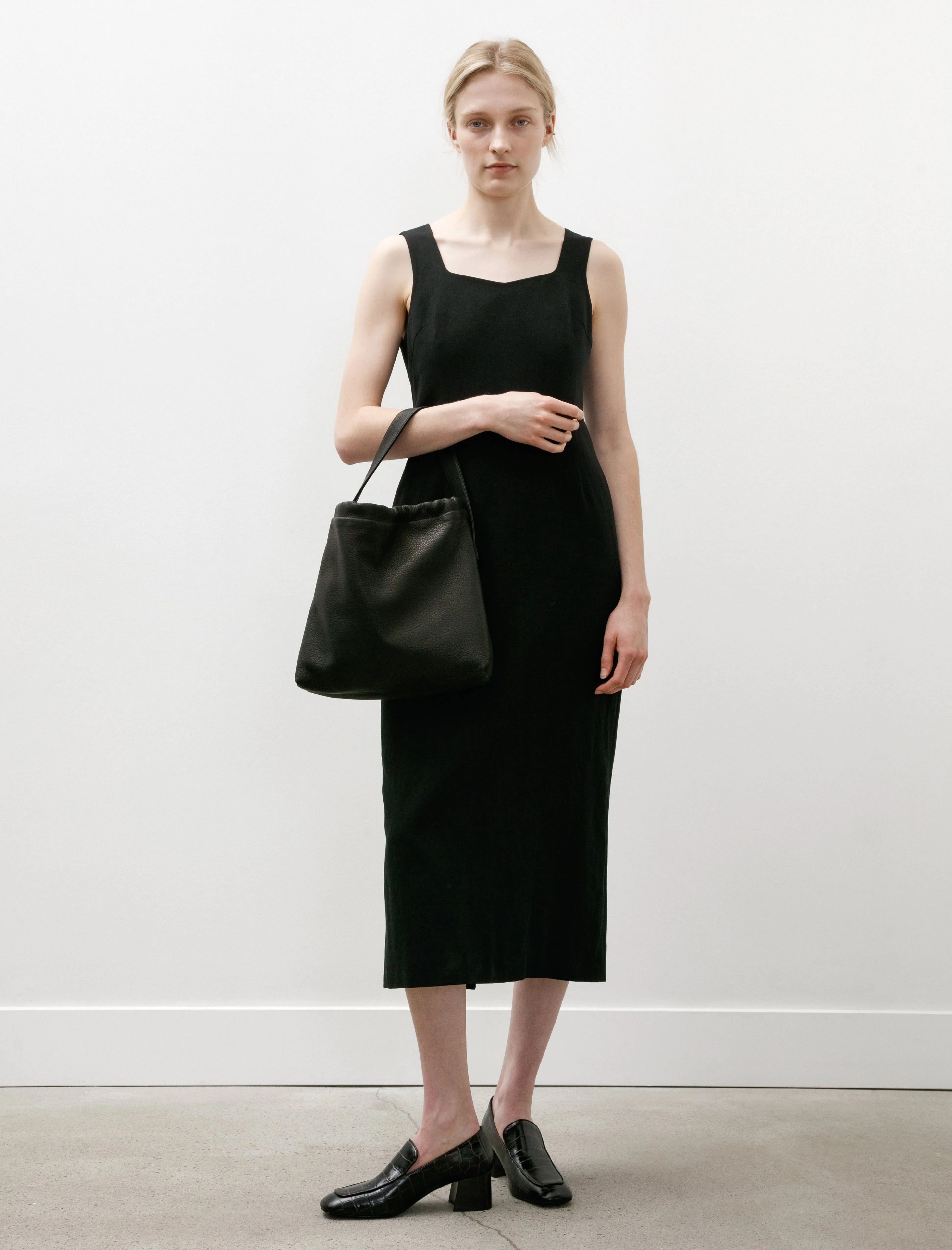 Draw String One Shoulder Bag Small Black sold by SHOP NEIGHBOR product image thumbnail 2