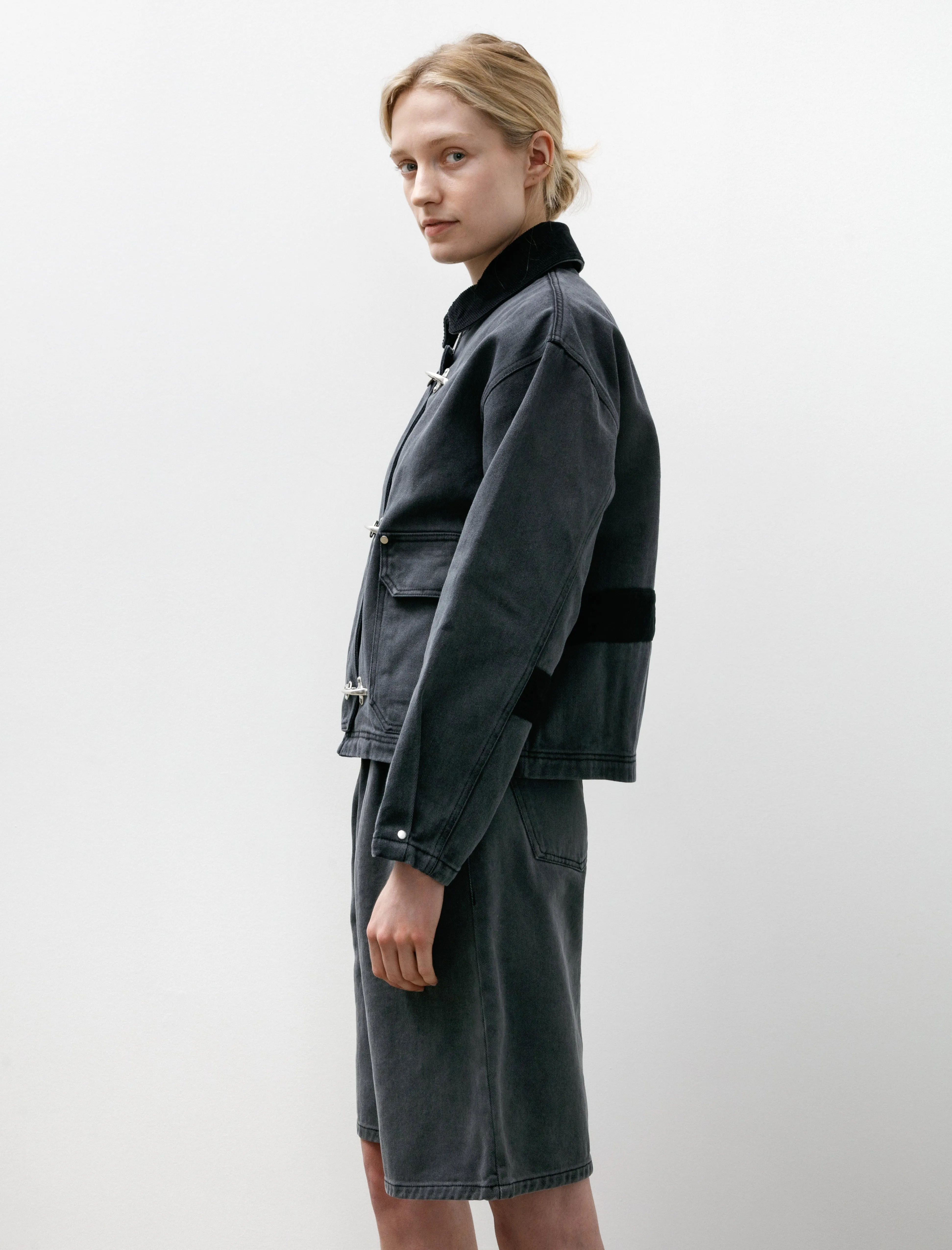 Womens Clasp Jacket Washed Black sold by SHOP NEIGHBOR product image thumbnail 5