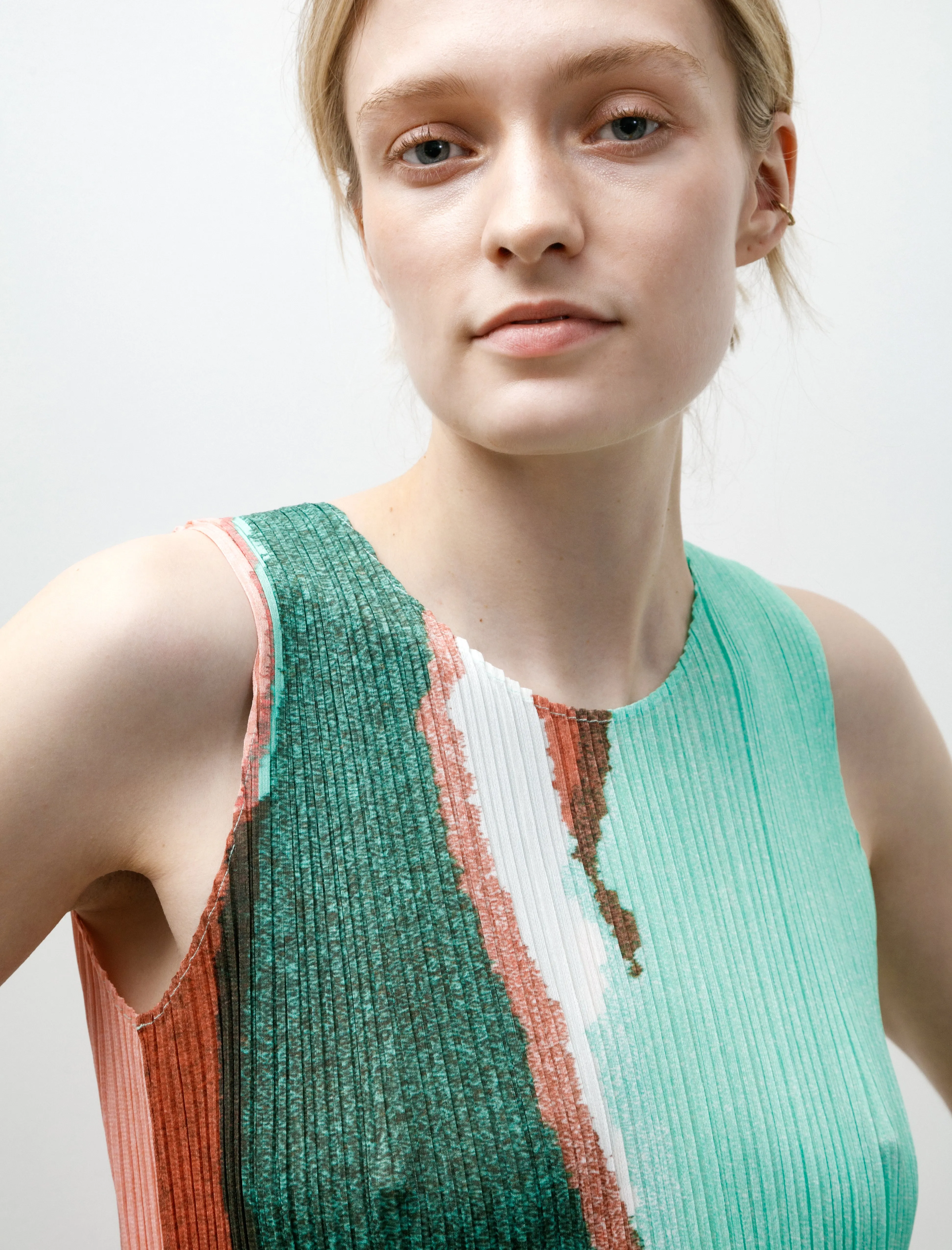 Grainy Colors Tank Top Minty Green sold by SHOP NEIGHBOR product image thumbnail 2