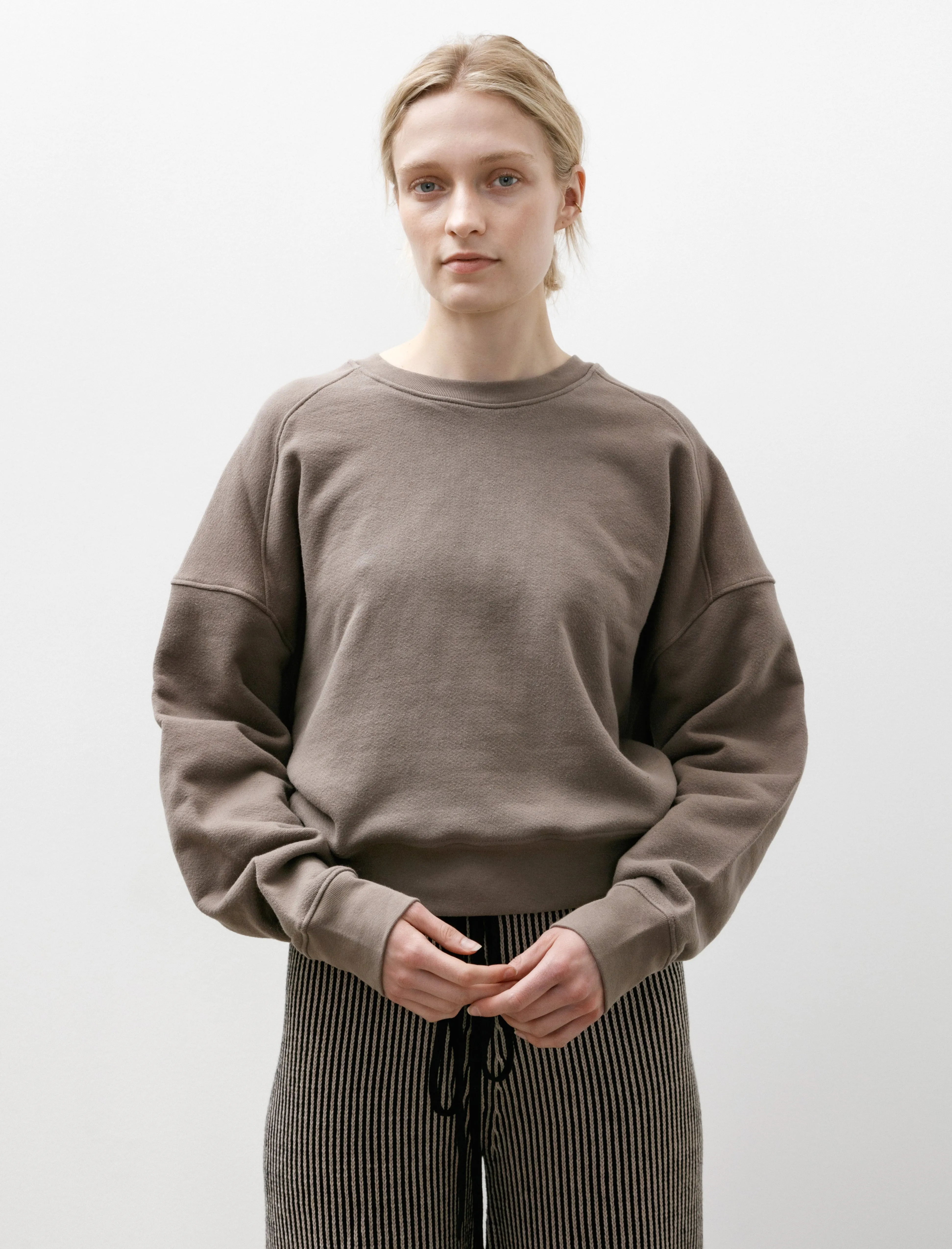 Smile Sweatshirt Taupe sold by SHOP NEIGHBOR