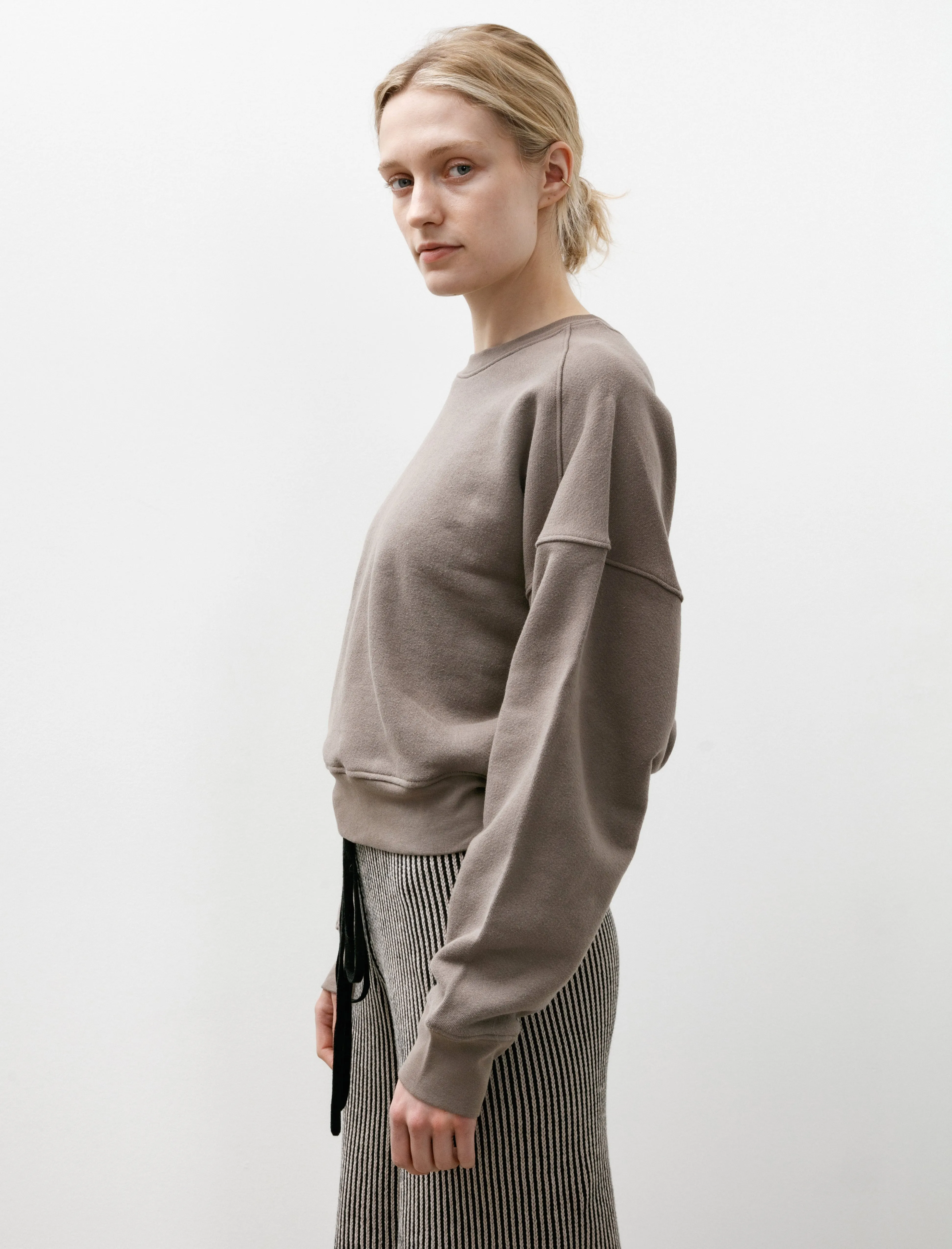 Smile Sweatshirt Taupe sold by SHOP NEIGHBOR product image thumbnail 3